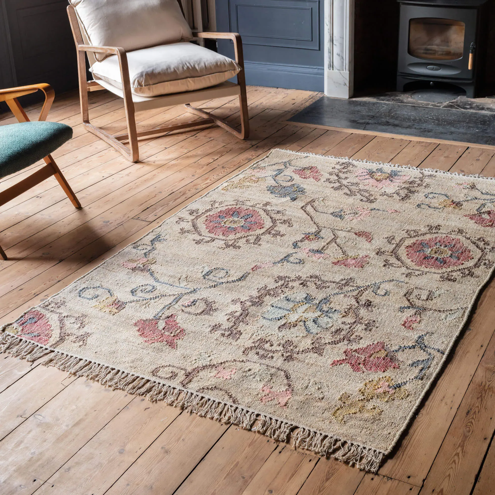 Bayar Kilim Rug - Cotton