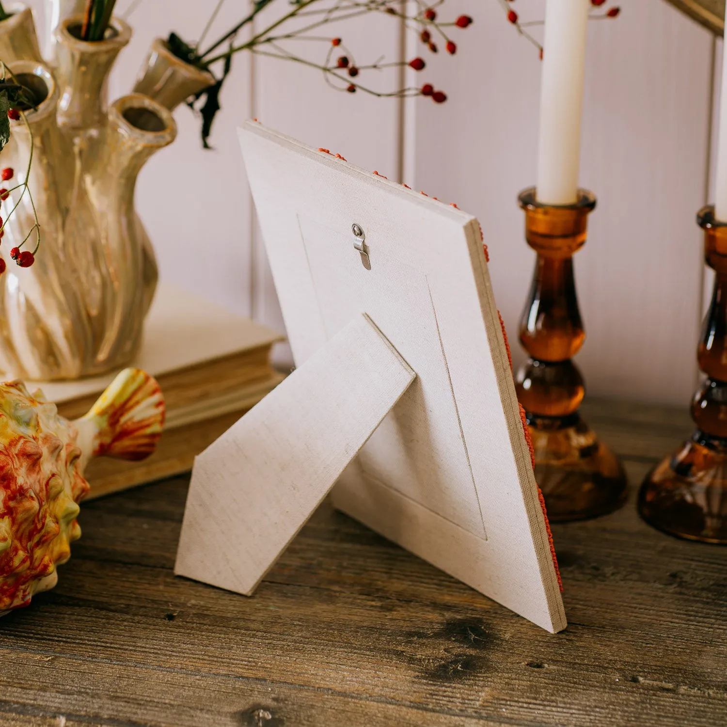 Beaded Coral Photo Frame - 4x6 inch