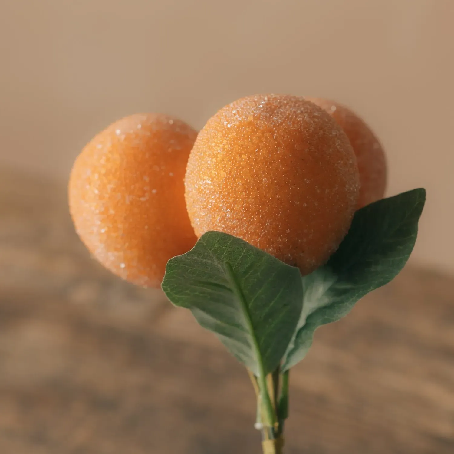 Beaded Orange Pick - Plastic, Wire