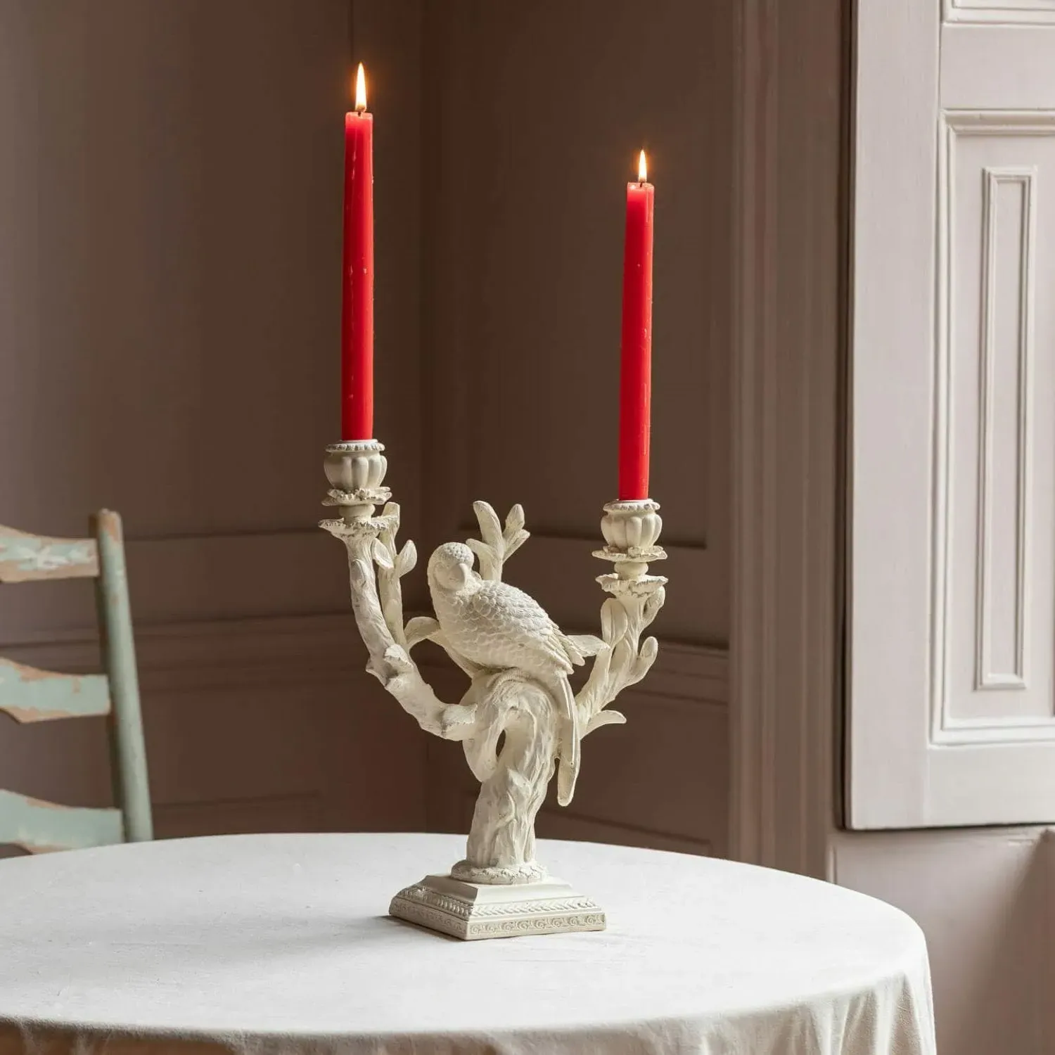Beatrix Bird Double Candle Holder