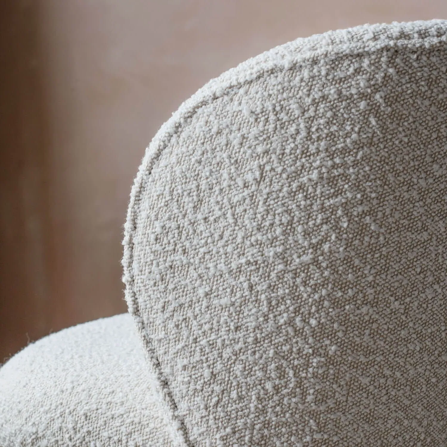 Benji Boucle Dining Chairs Set of 2 - Cream