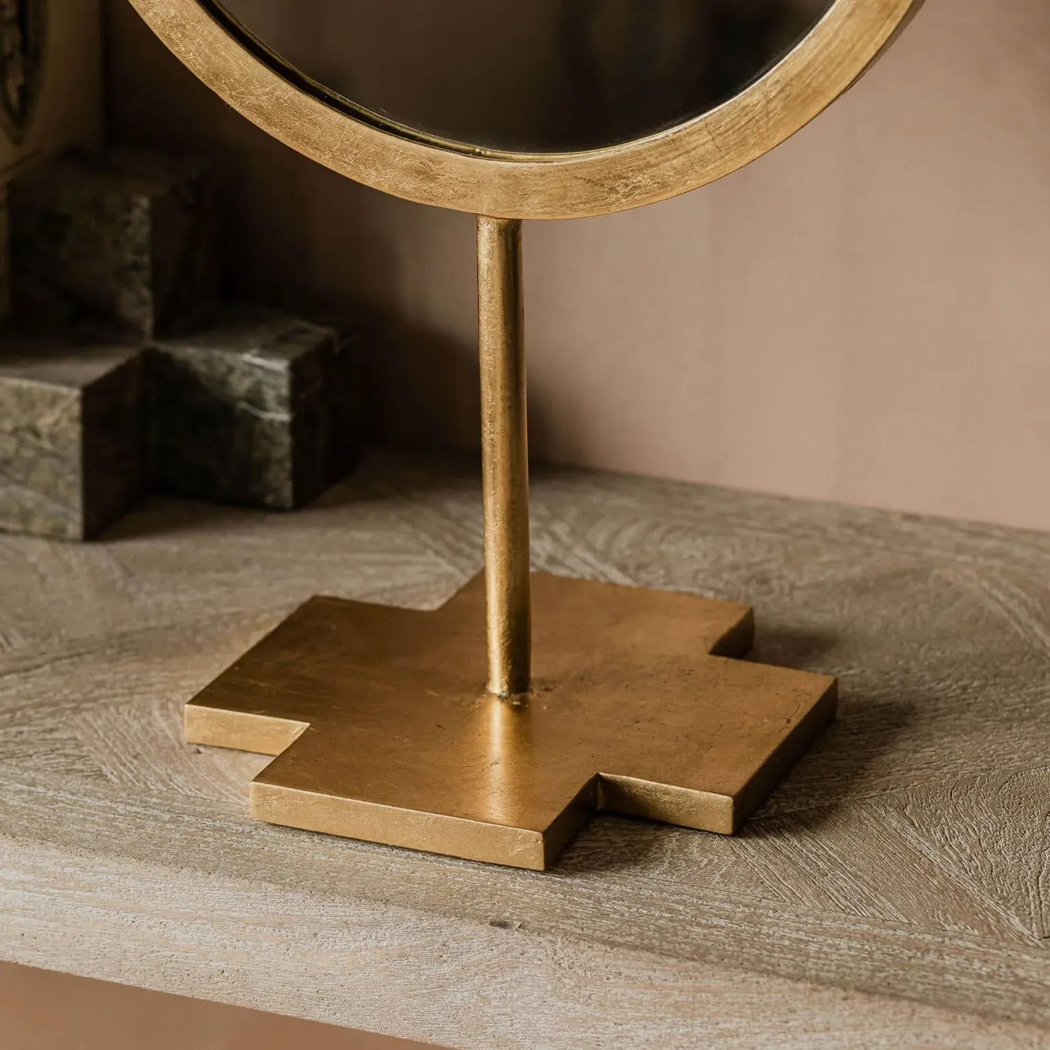 Berti Table Mirror - Gold