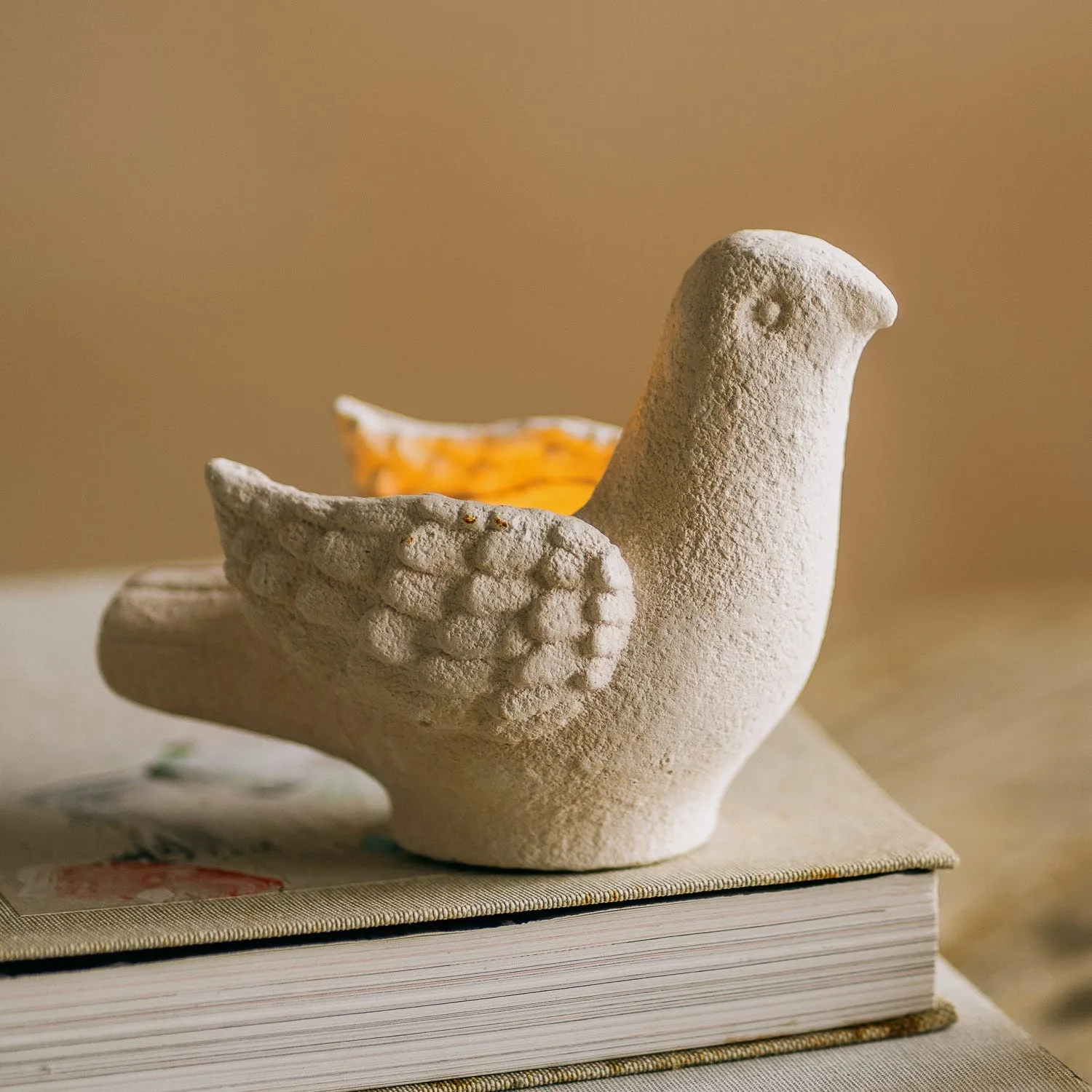 Bird Cement Tealight Holder image