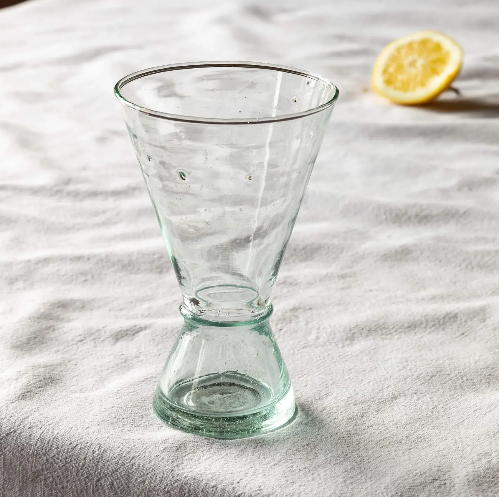 Blue Moroccan Martini Glass - Blue, Recycled Glass