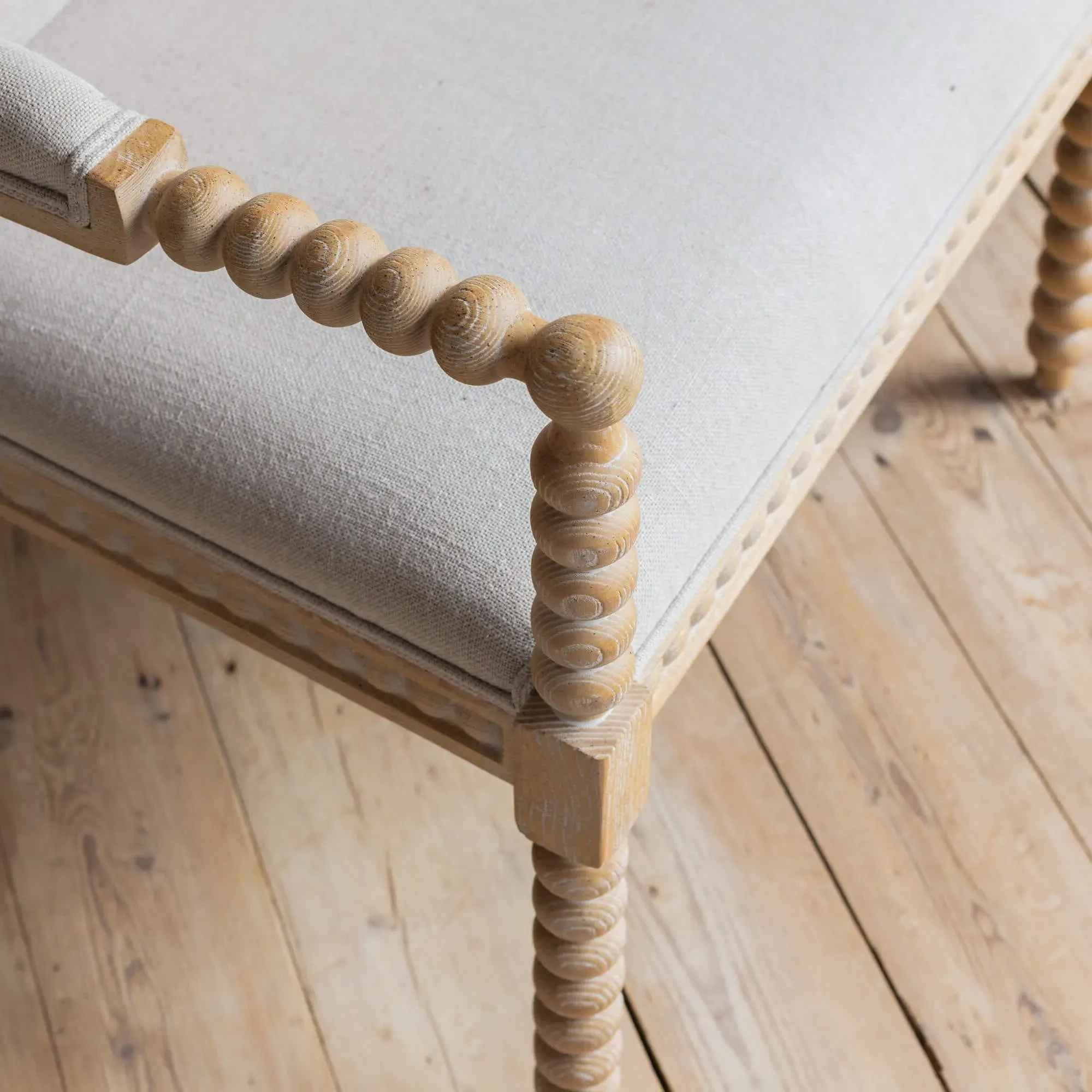 Bobbin Armchair - Natural, Linen