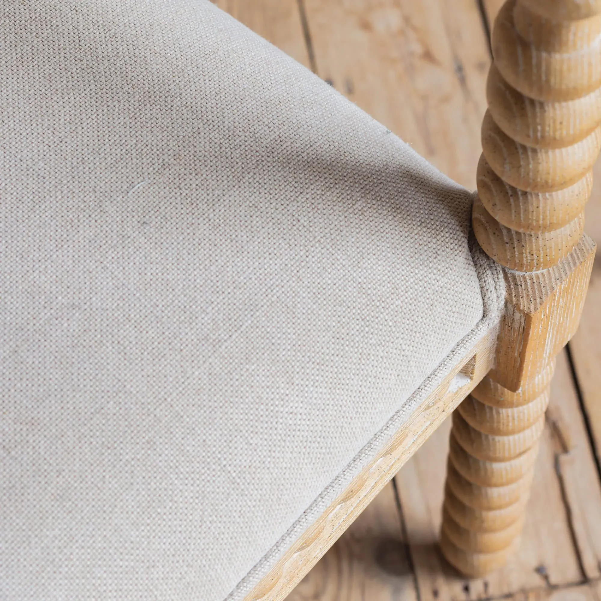 Bobbin Armchair - Natural, Linen