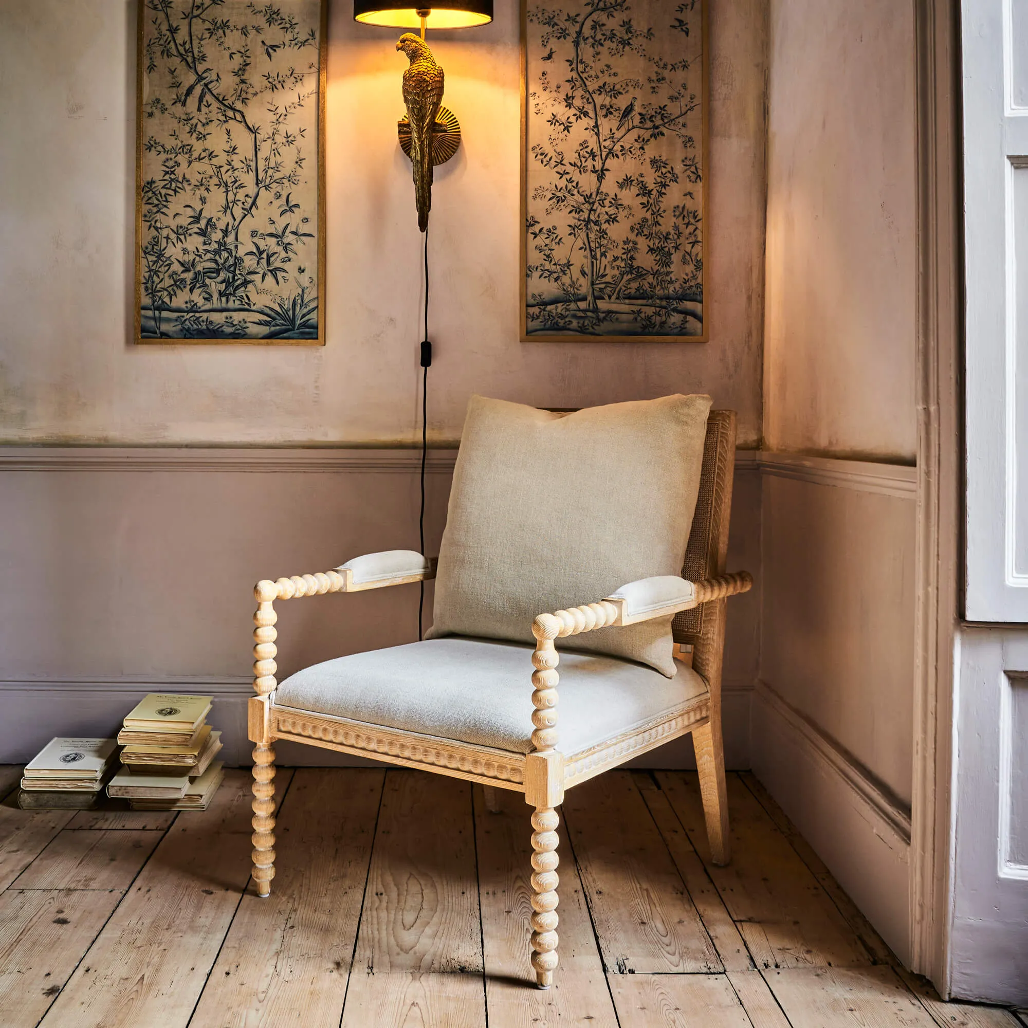 Bobbin Armchair - Natural, Linen image