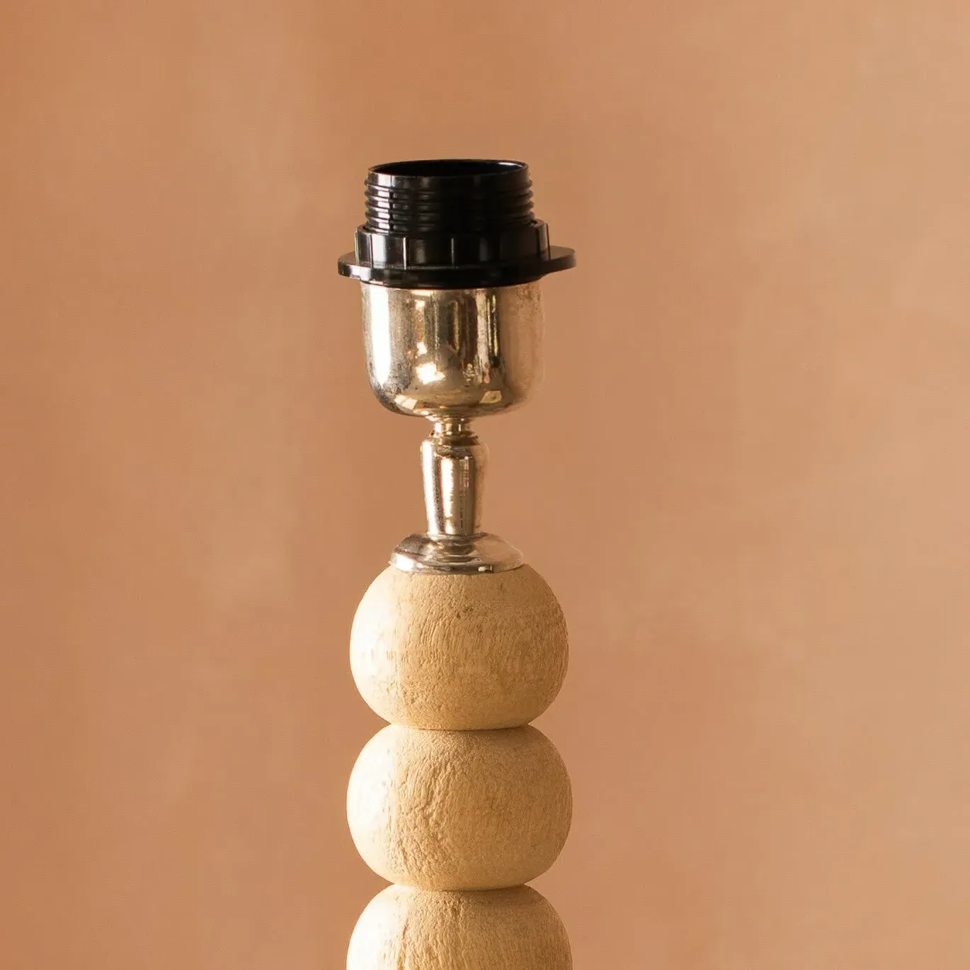 Bobbin Tripod Table Lamp - Natural, Mango Wood