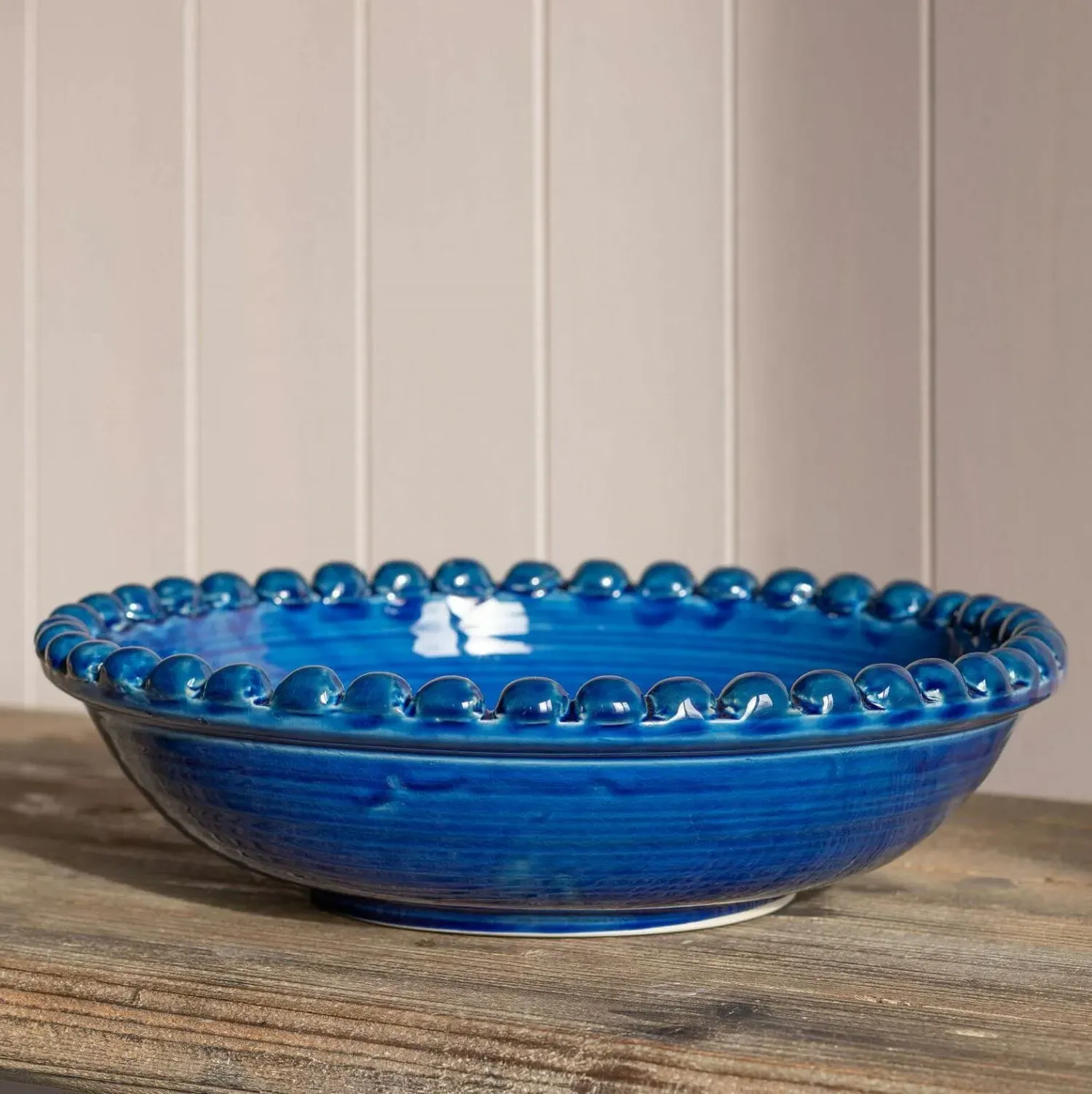 Bobble Serving Bowl - Blue, Ceramic