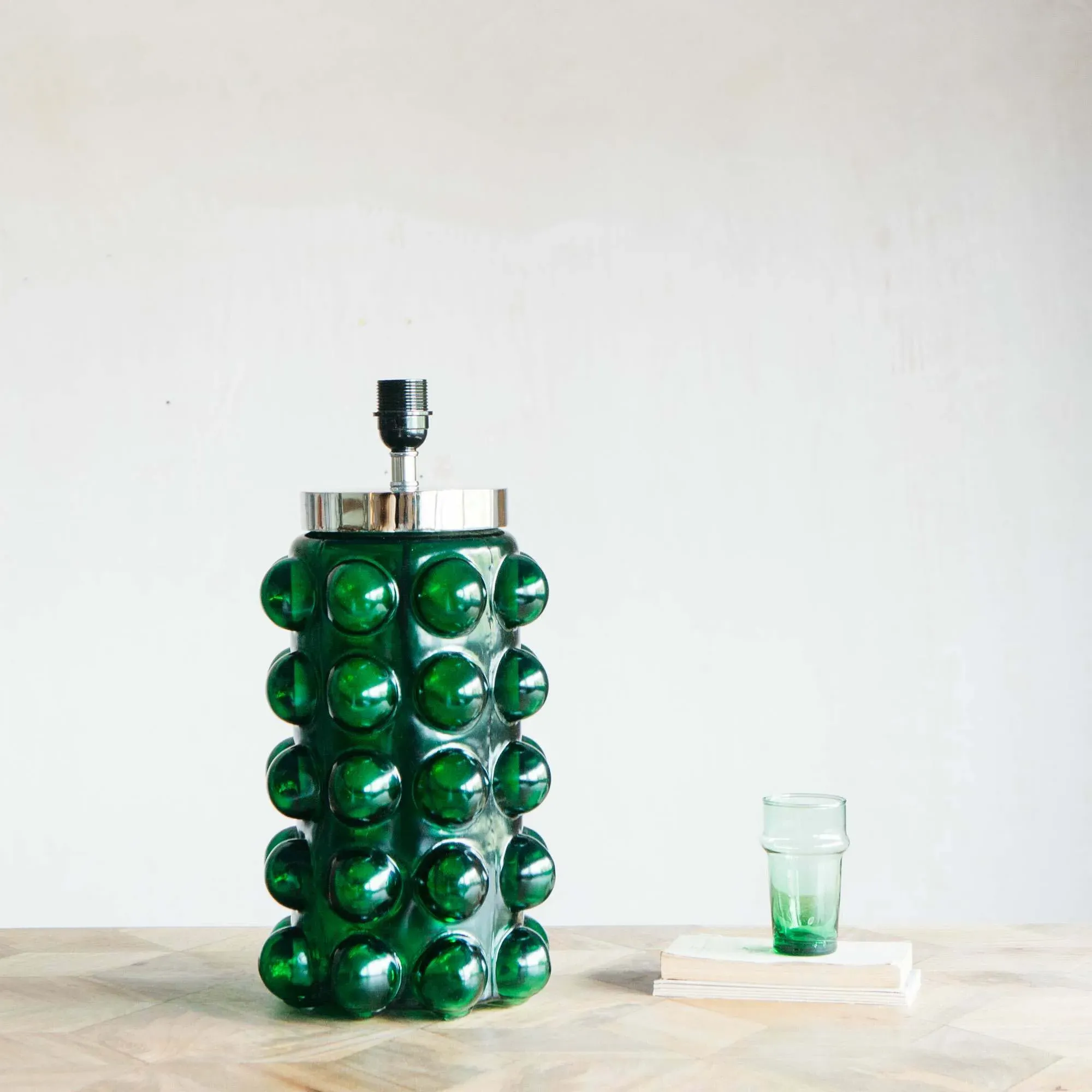 Bobble Table Lamp - Green, Glass