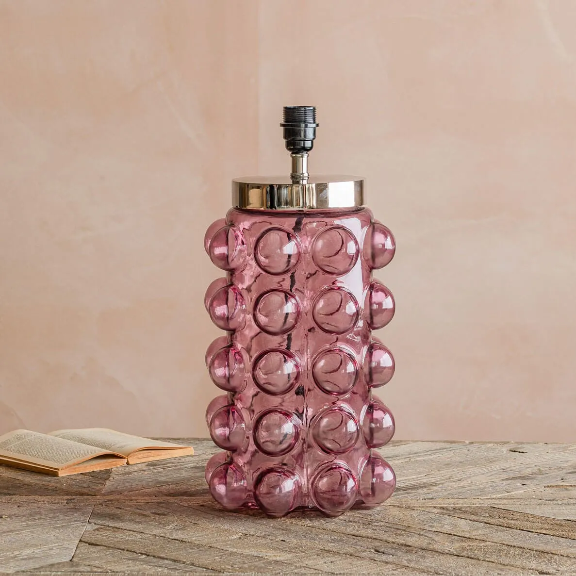 Bobble Table Lamp - Pink, Glass