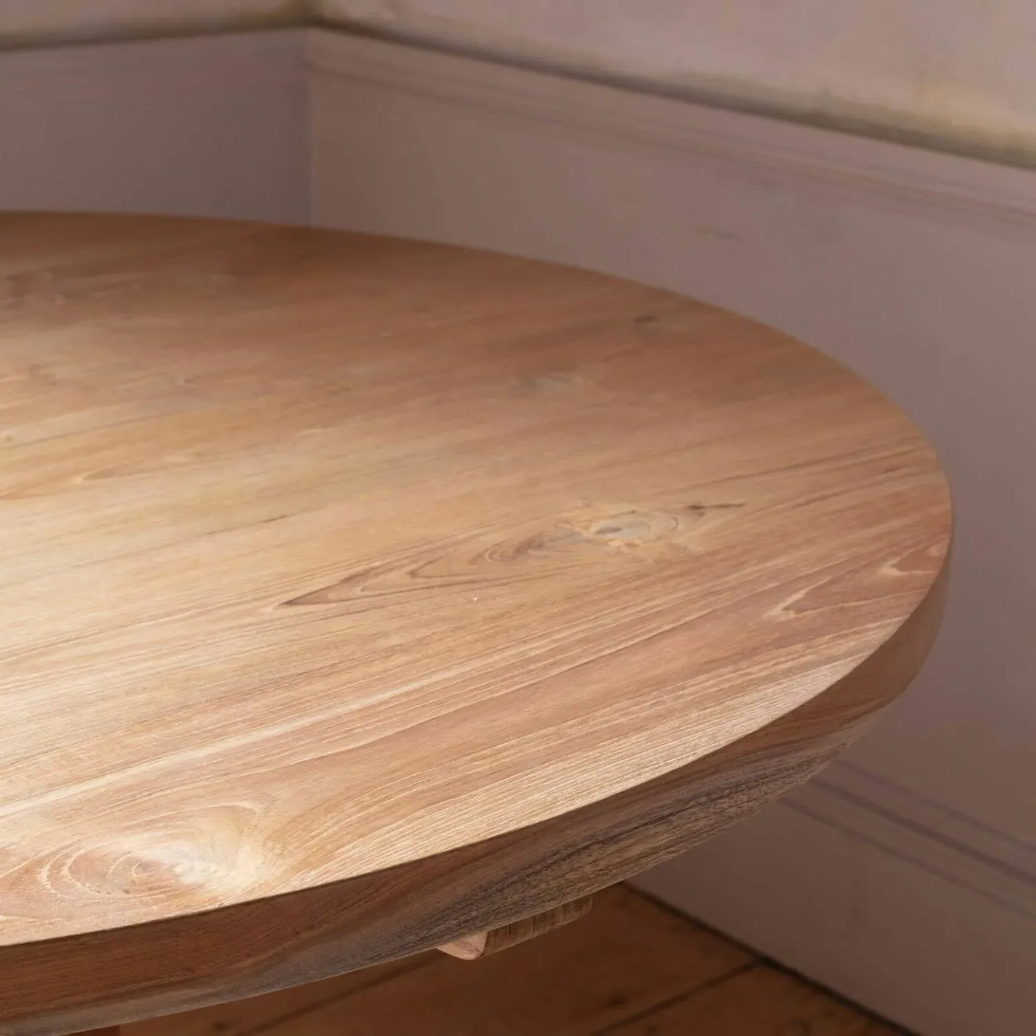 Boe 4-Seater Round Dining Table - Teak