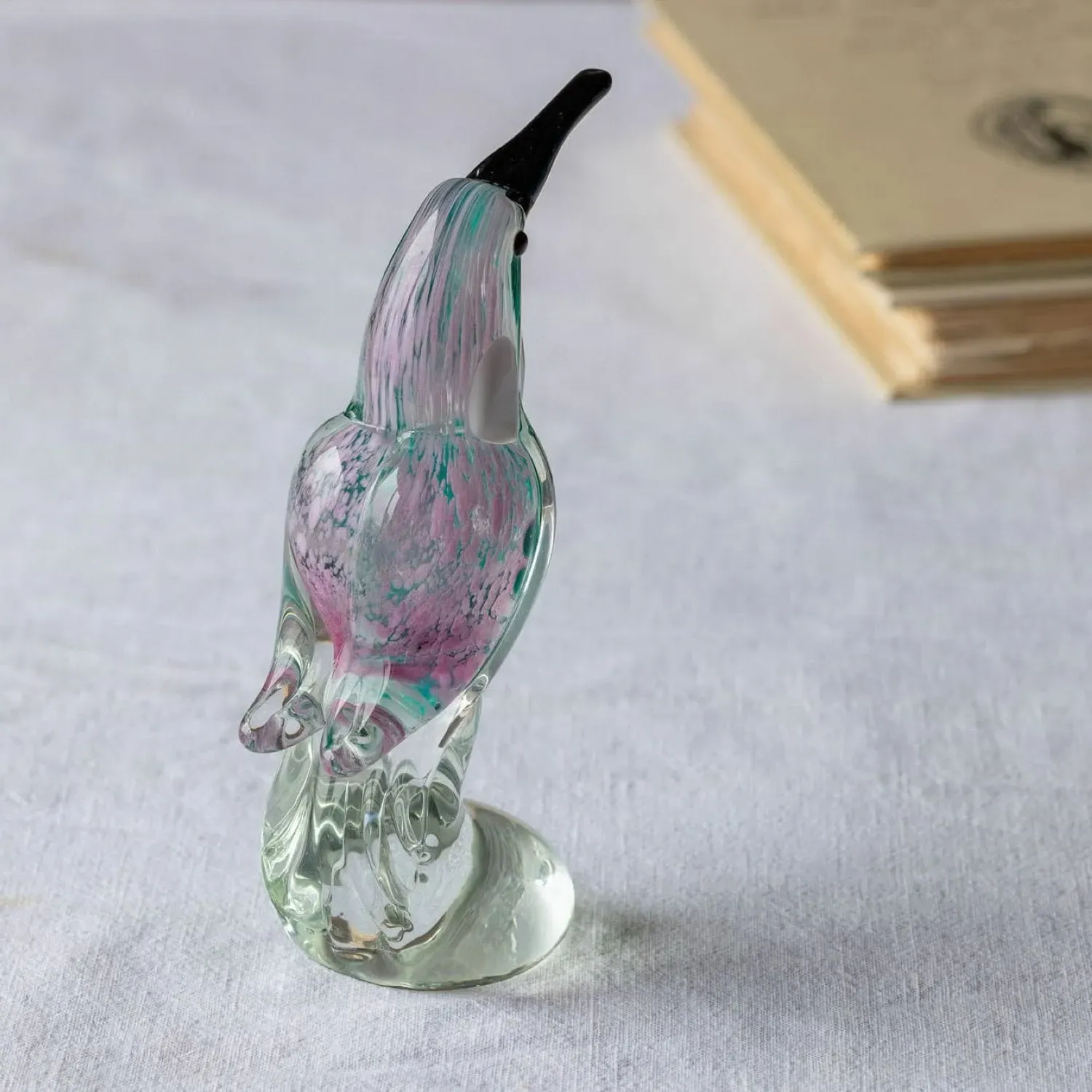 Bonnie Bird Glass Ornament - Clear