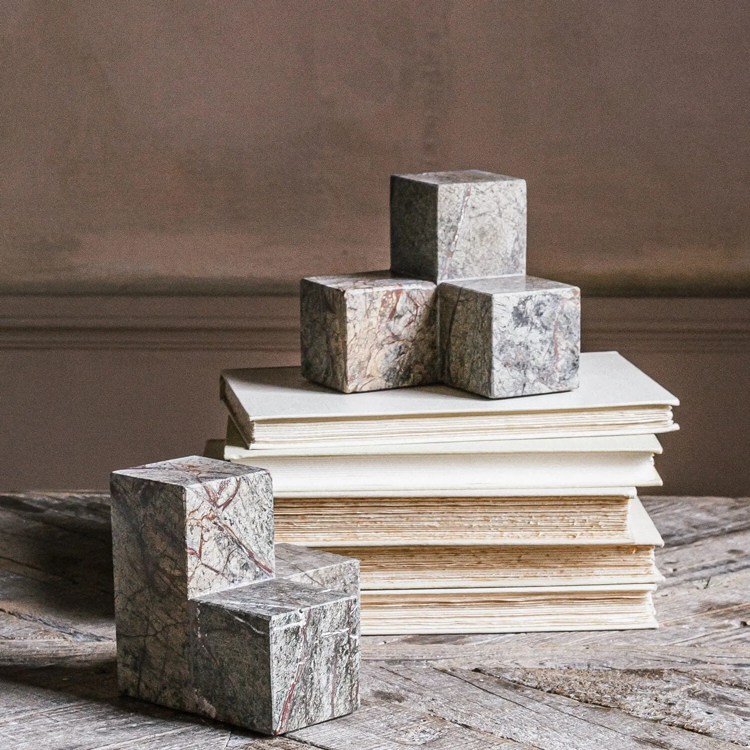 Bookends - Green, Marble image
