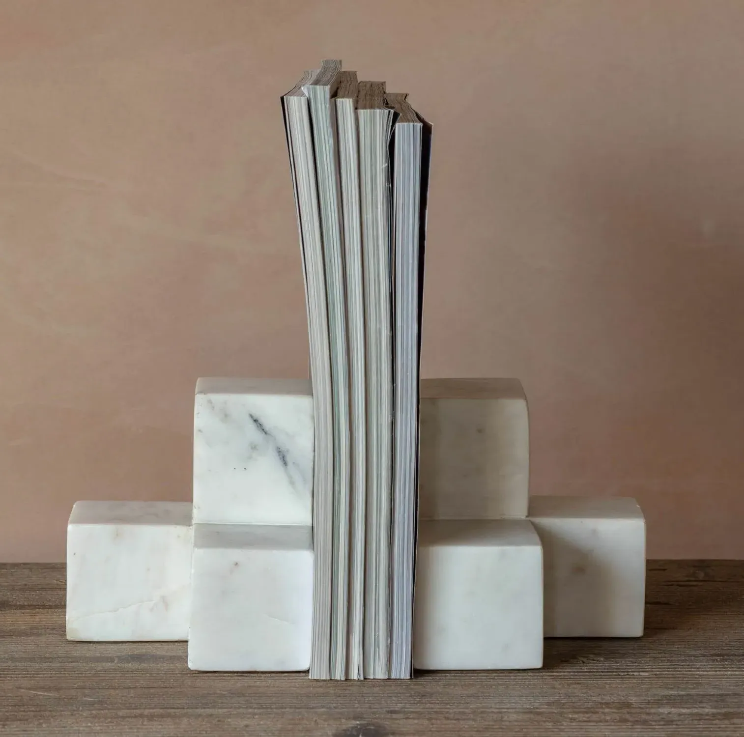Bookends - White, Marble image