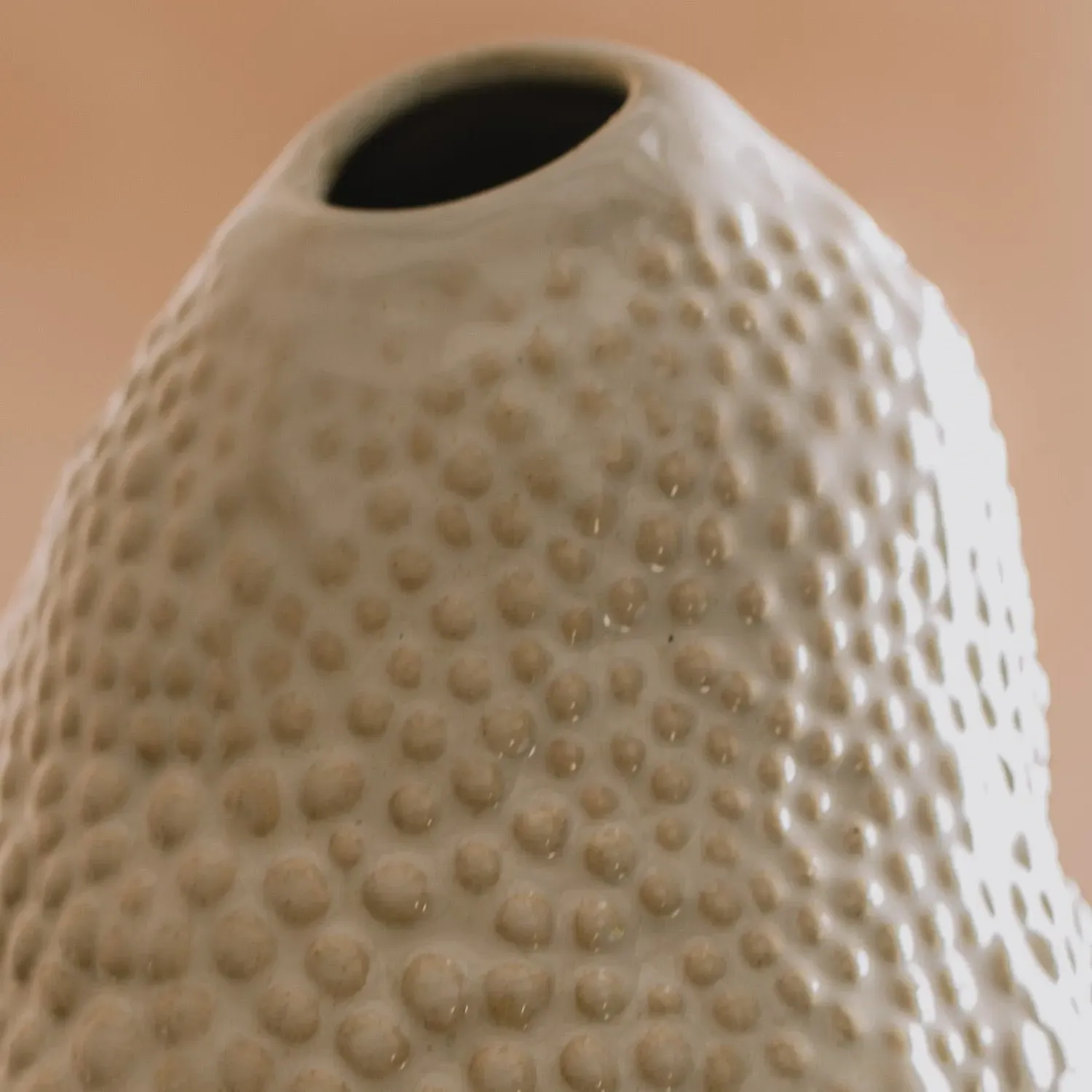Boulder Coral Vase - Off-White, Ceramic