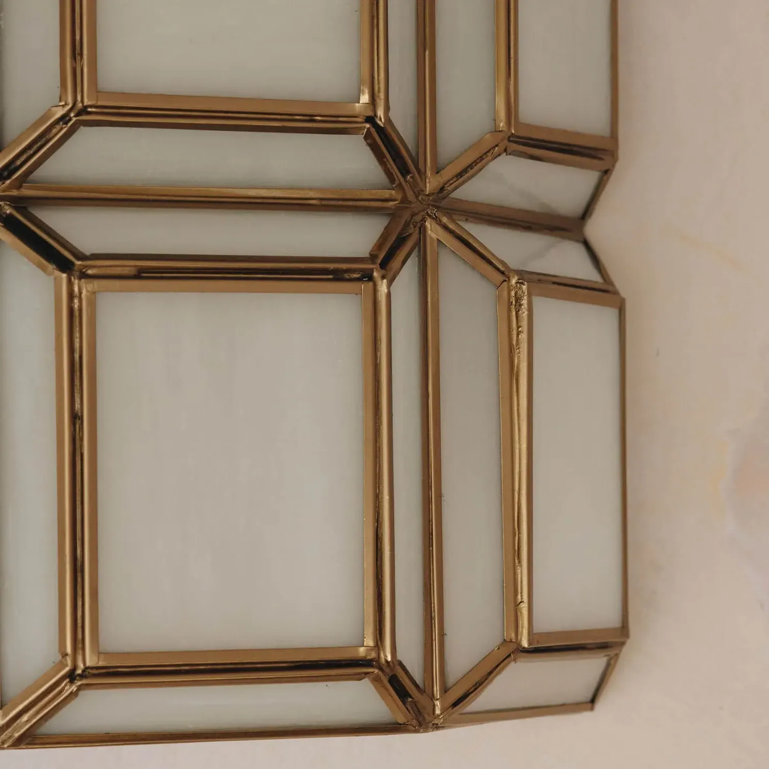 Bridgerton Wall Sconce - White, Brass