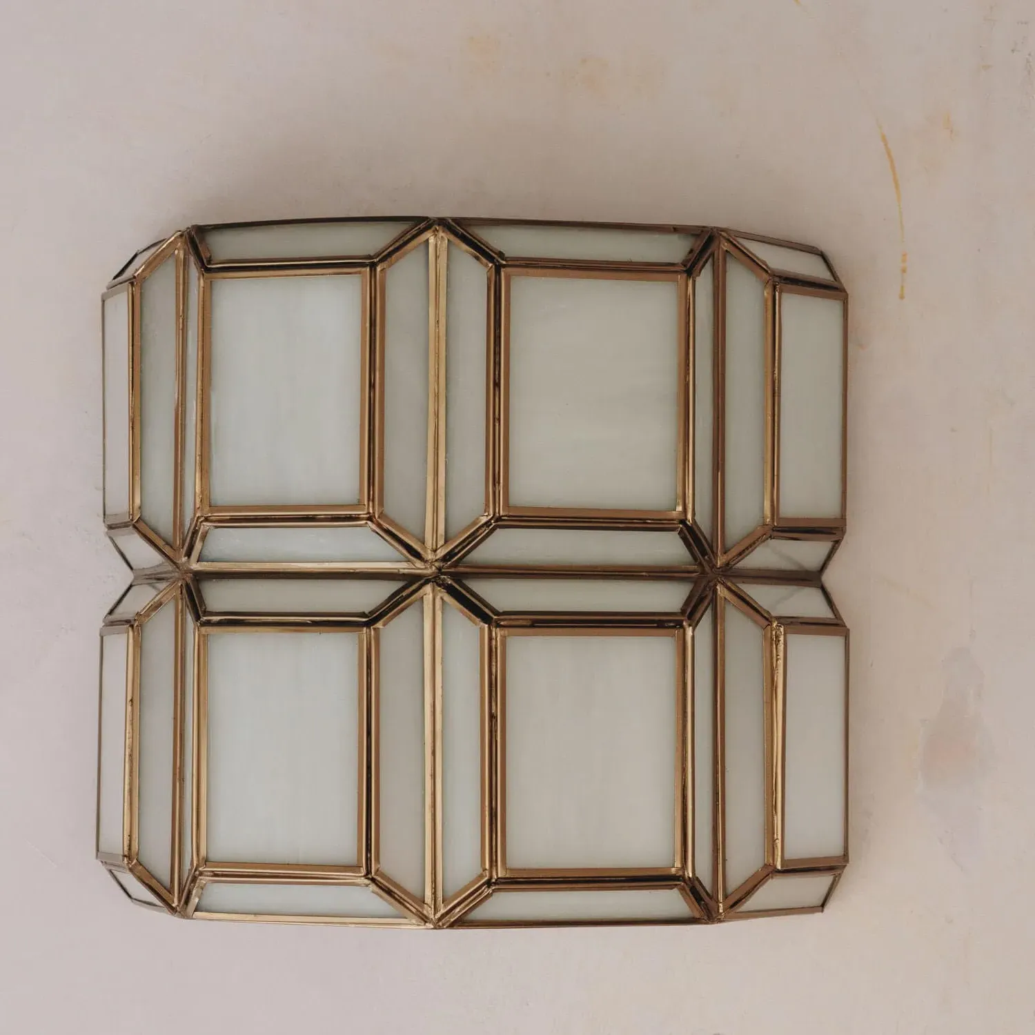 Bridgerton Wall Sconce - White, Brass image