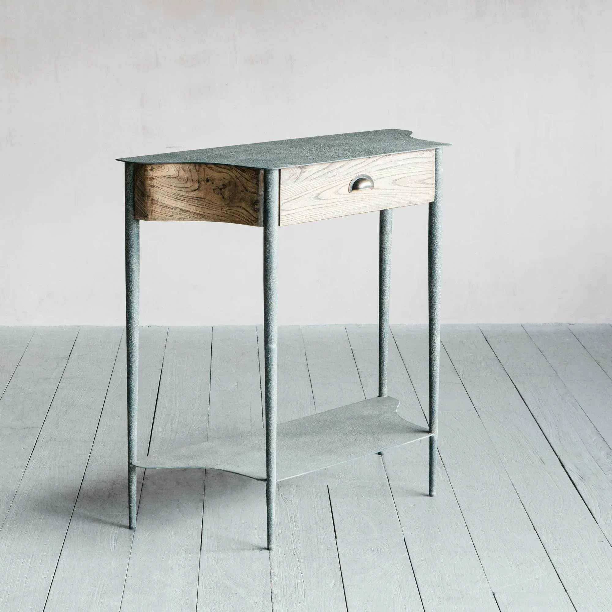 Bronte Console Table - Smoke Grey, Iron