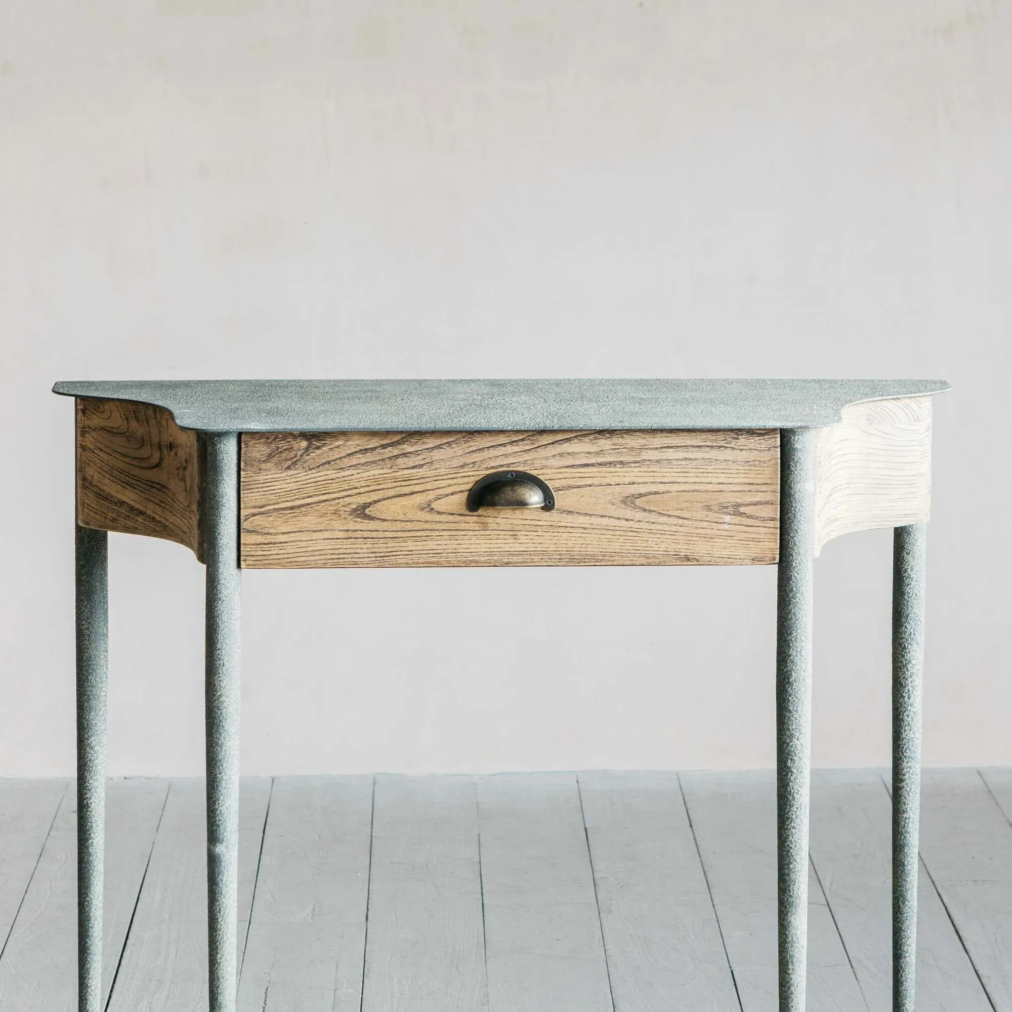 Bronte Console Table - Smoke Grey, Iron