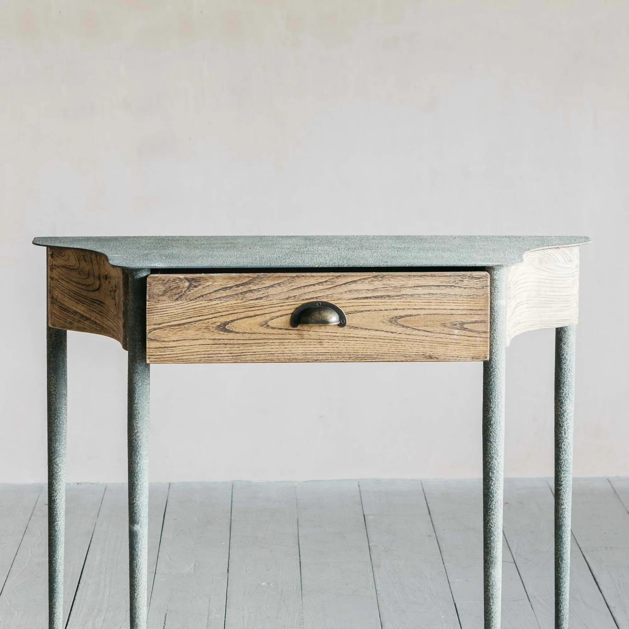 Bronte Console Table - Smoke Grey, Iron