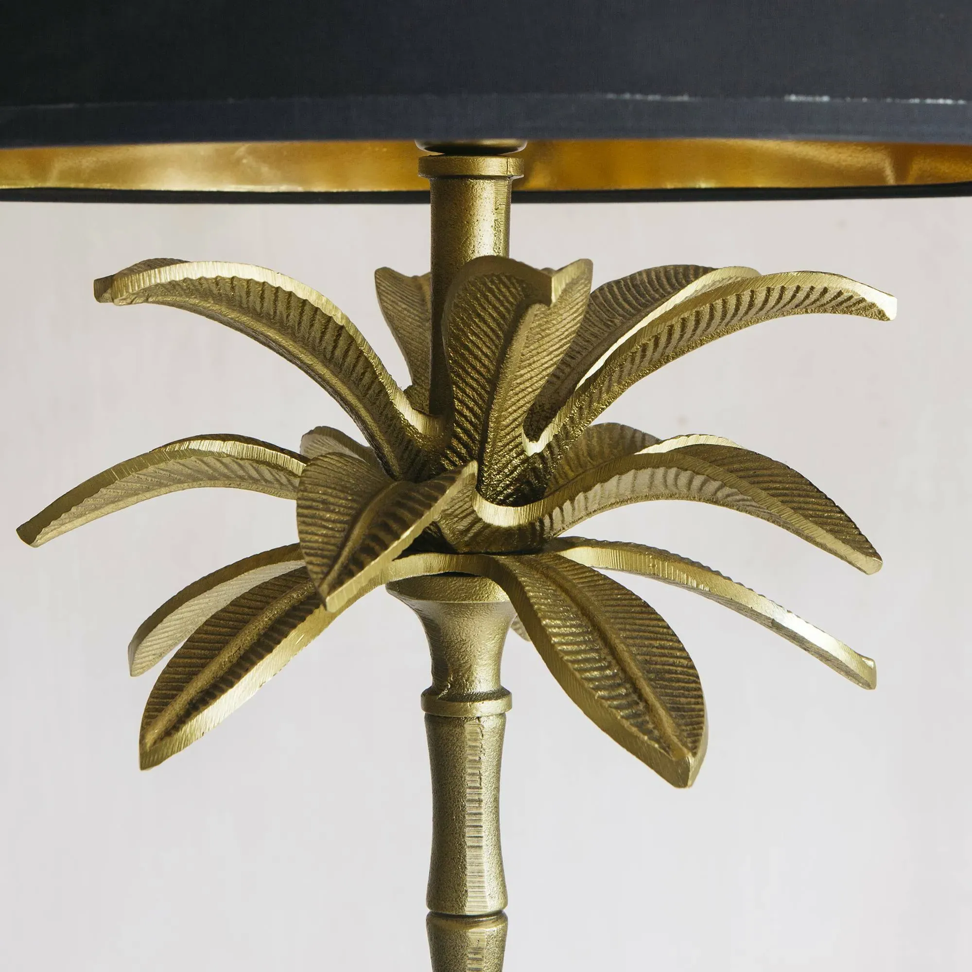 Bronze Palm Tree Floor Lamp - Bronze, Metal