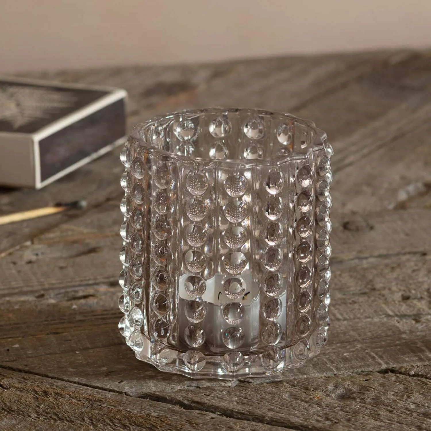 Bubble Tealight Holder - Peach