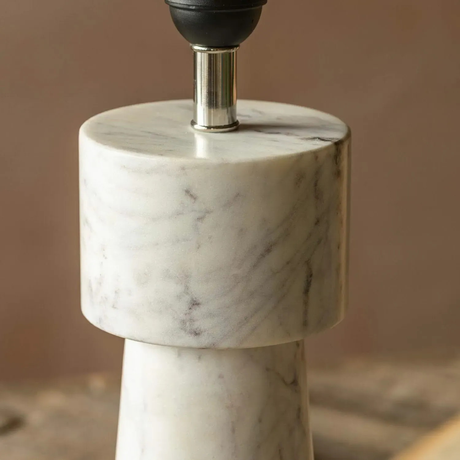 Burlington Marble Table Lamp - White