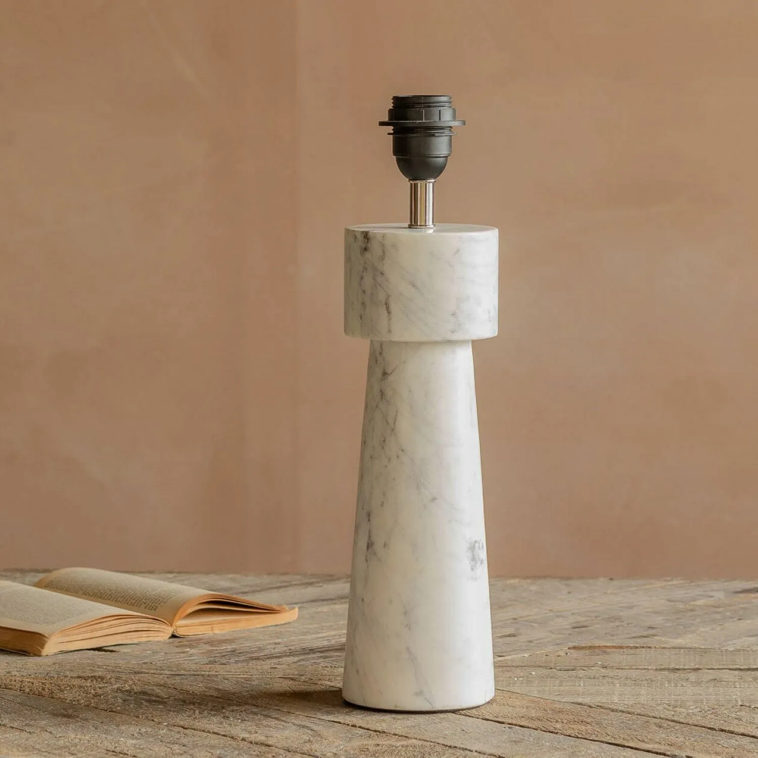 Burlington Marble Table Lamp - White