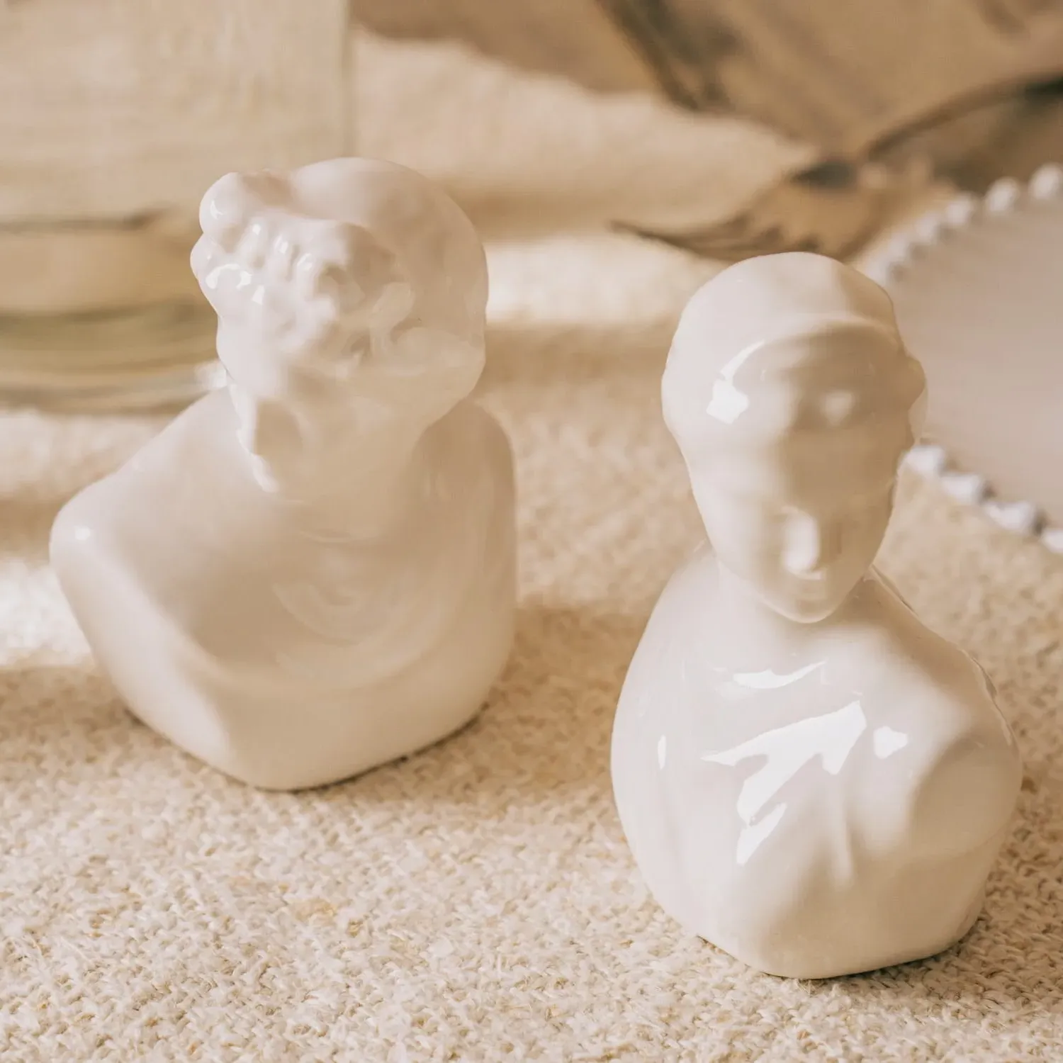 Bust Salt & Pepper Set - Porcelain