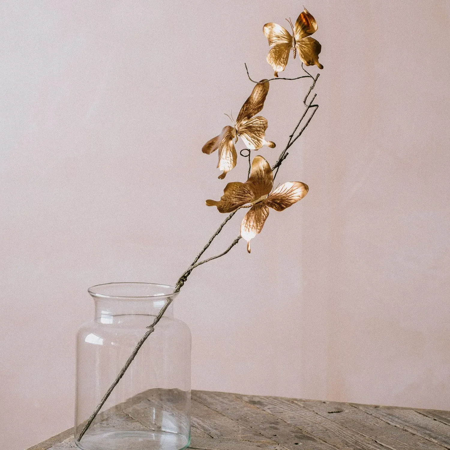 Butterfly Decorative Stem - Gold image