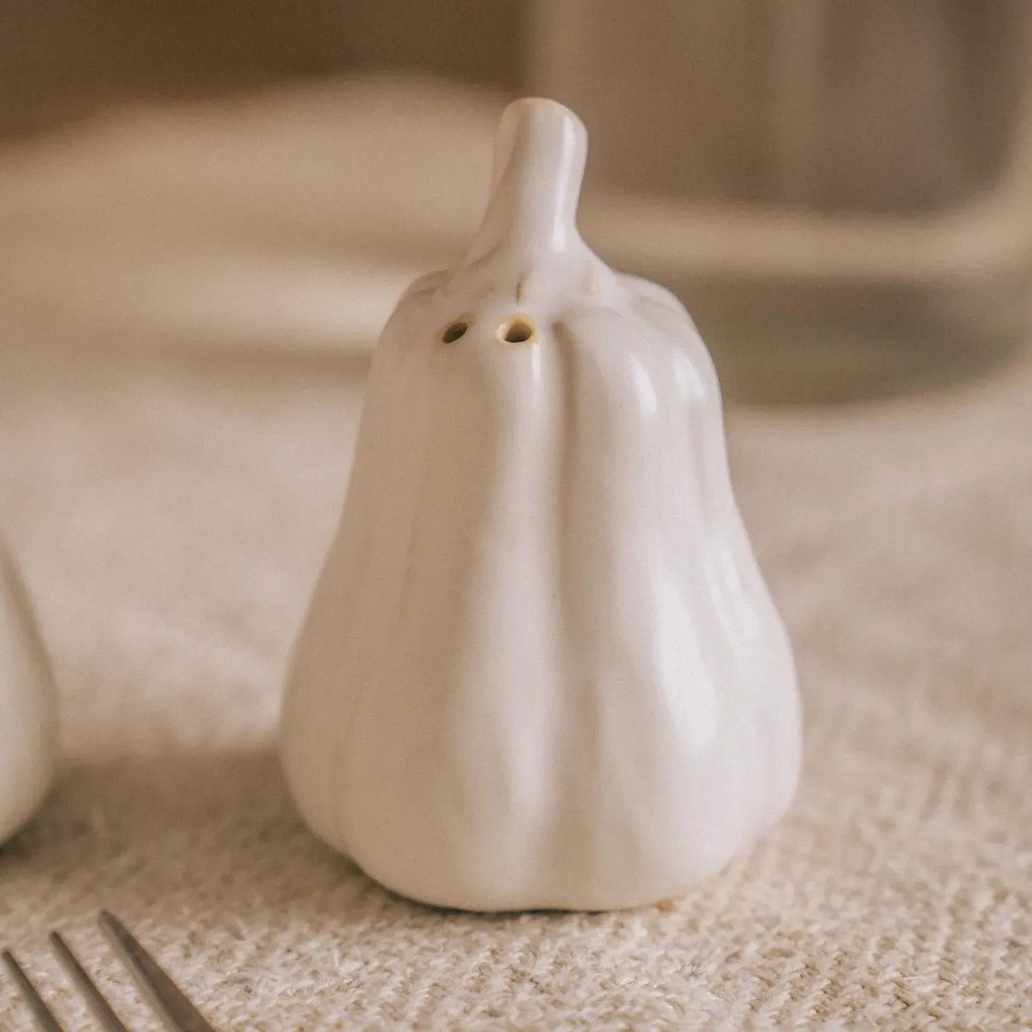 Butternut Squash Salt & Pepper Shakers - White
