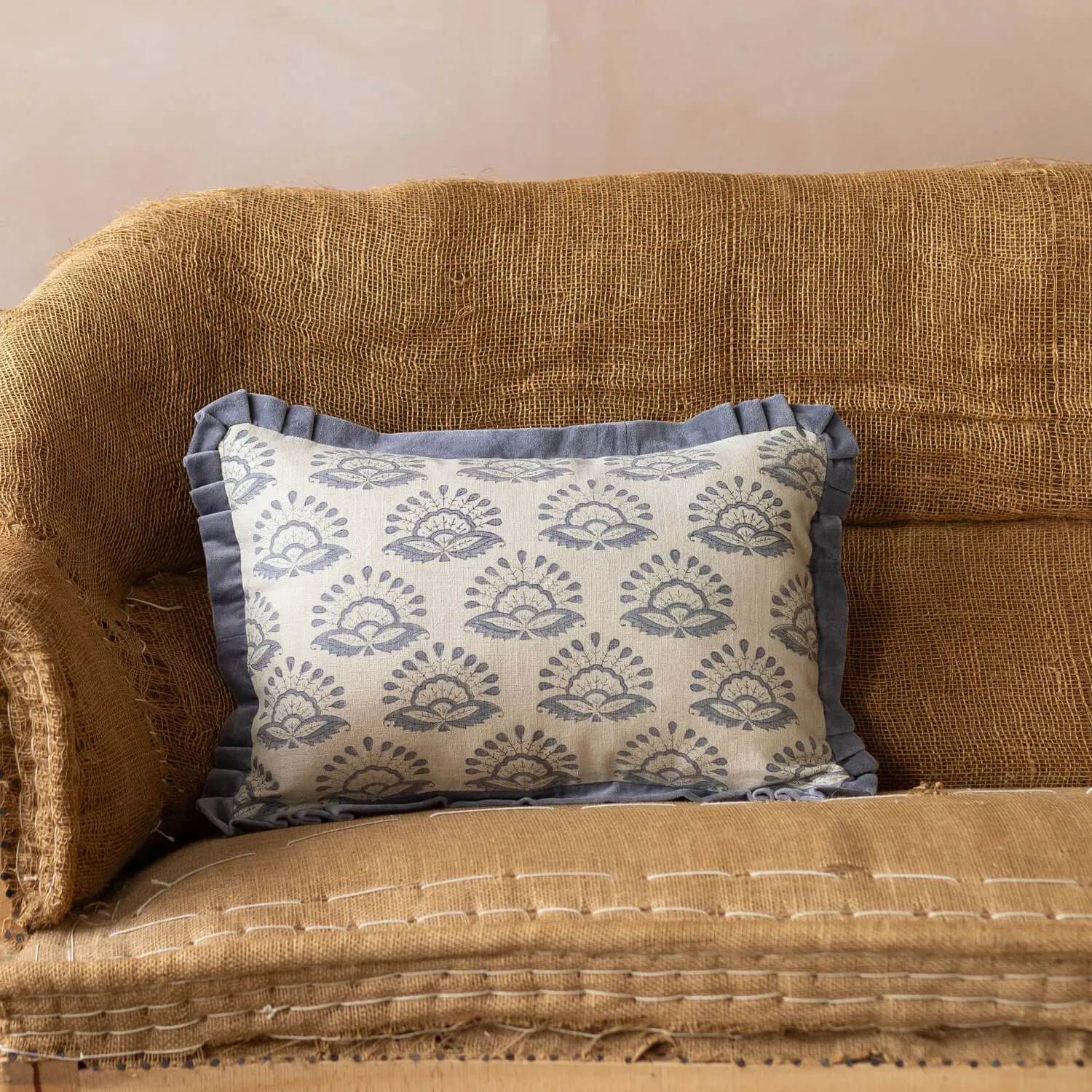 Calantha Small Rectangular Cushion - Cotton