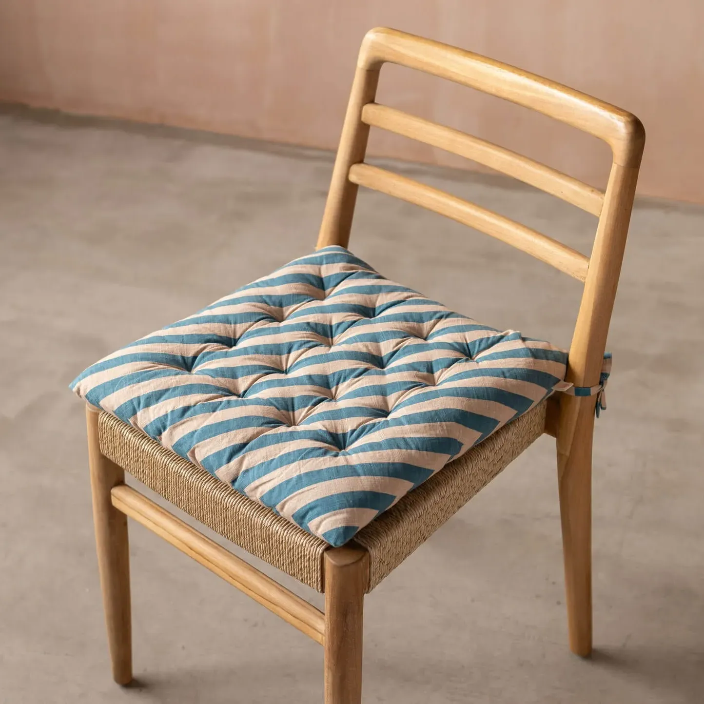 Candy Stripe Seat Pad - Blue
