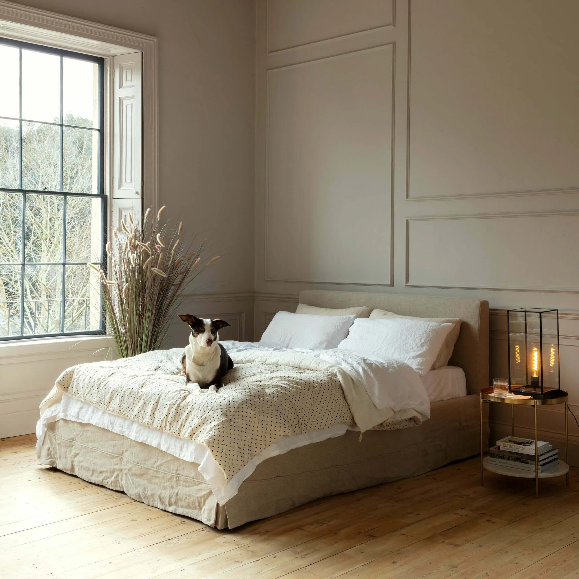 Carina Super King Size Bed Frame - Natural, Linen