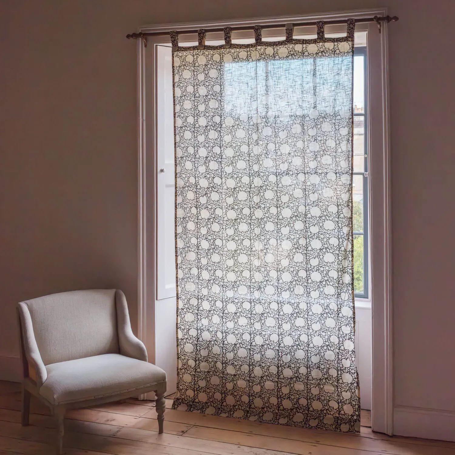 Cassia Single Curtain - Cotton