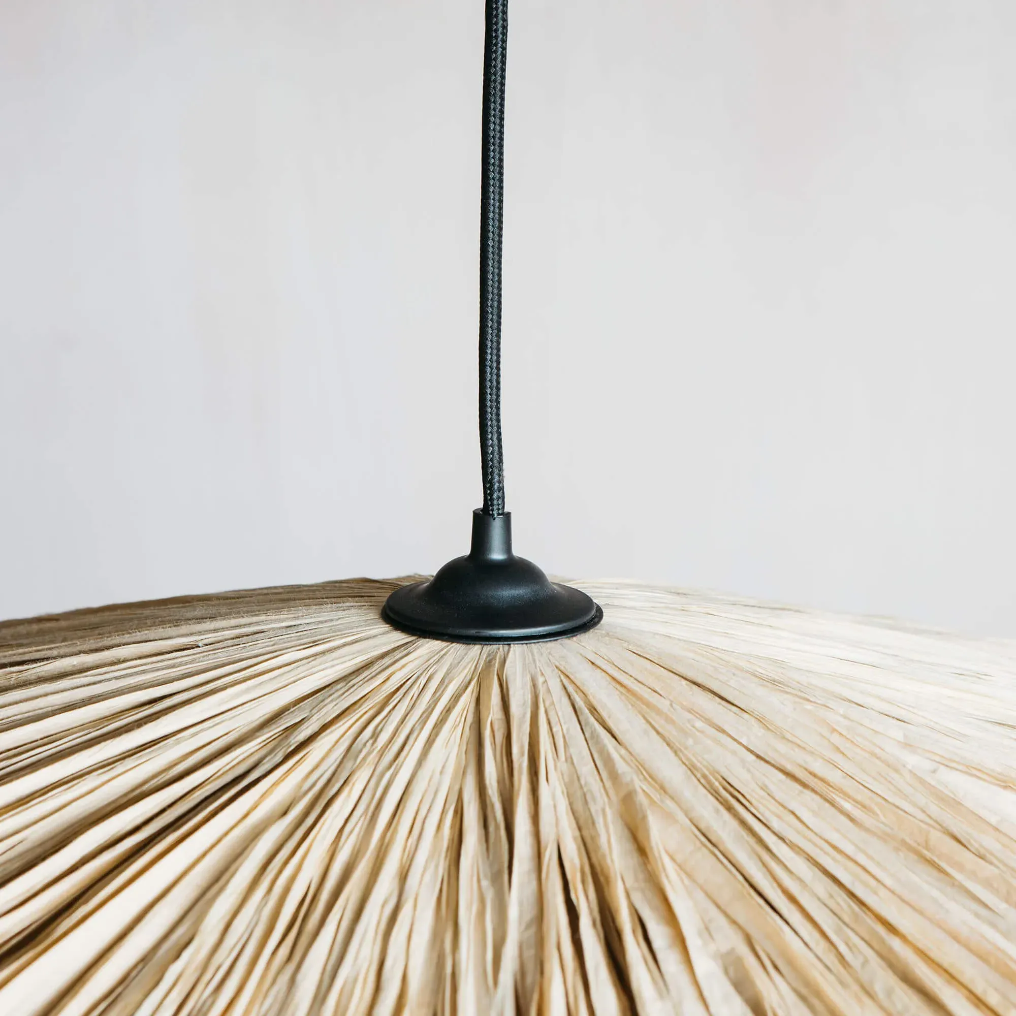 Cecile Tassel Pendant Light - Brick Red, Woven Grass