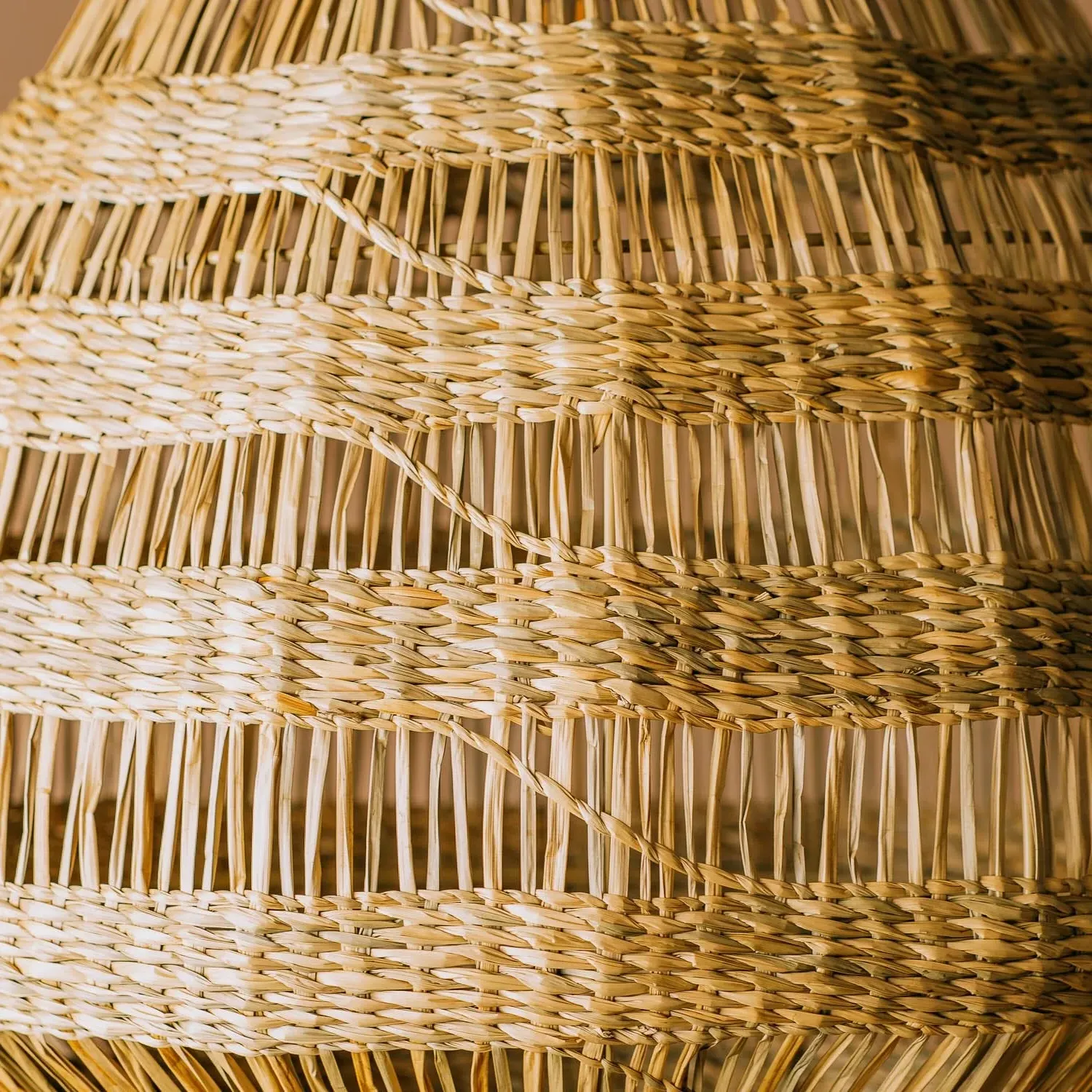 Ceiling Light - Natural, Seagrass