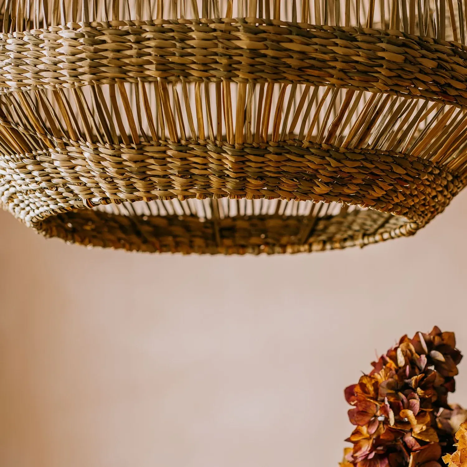 Ceiling Light - Natural, Seagrass