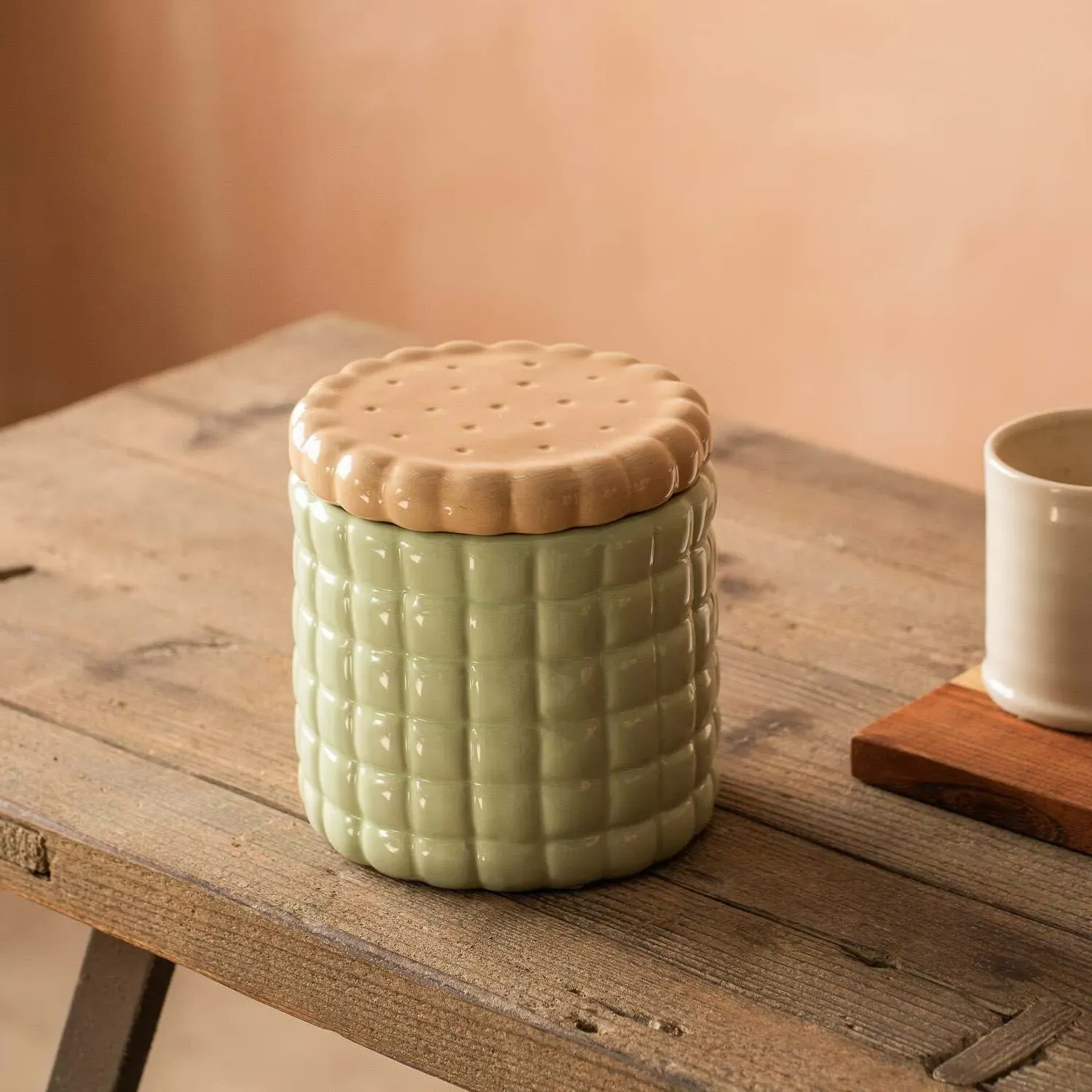 Ceramic Cookie Jar - Green image