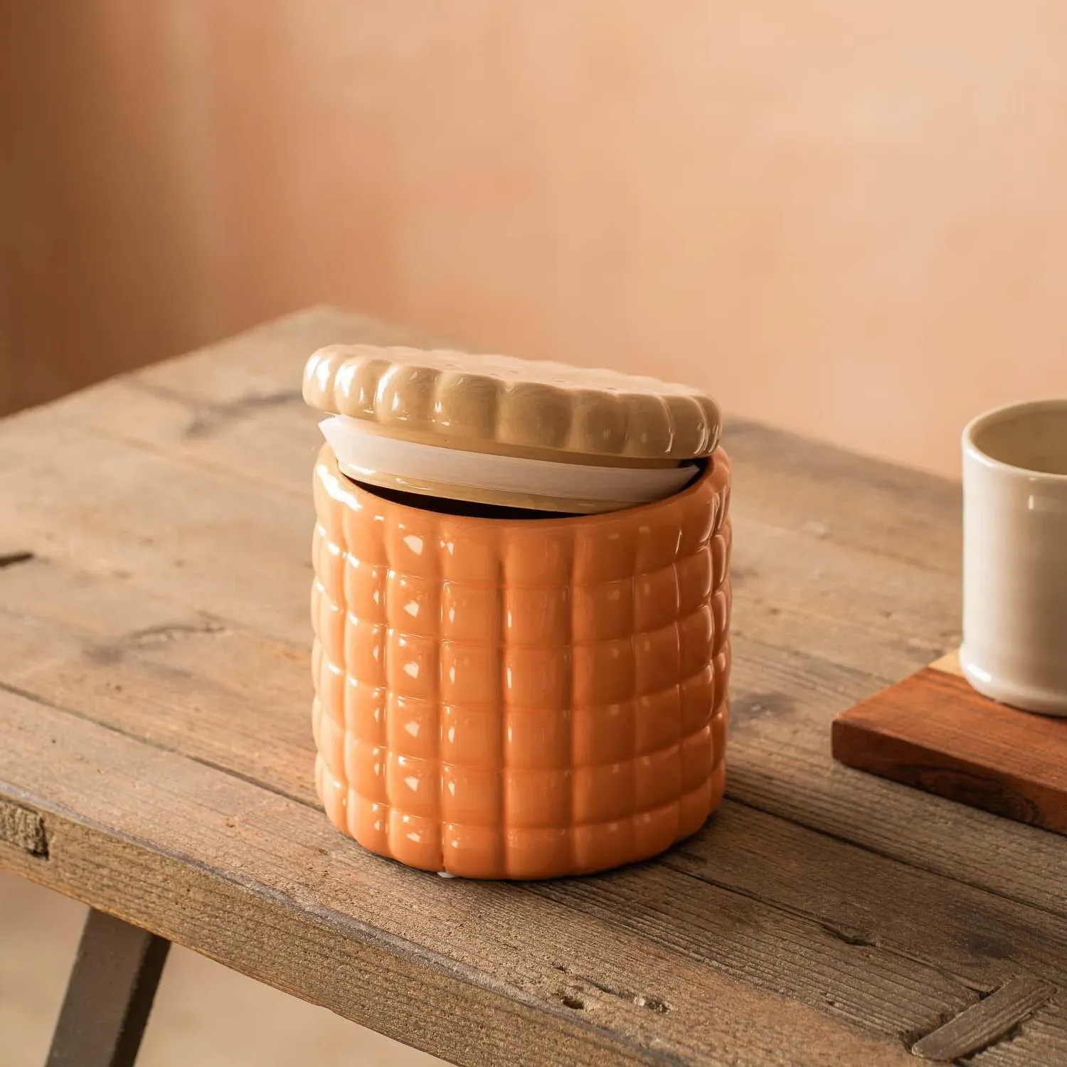 Ceramic Cookie Jar - Orange