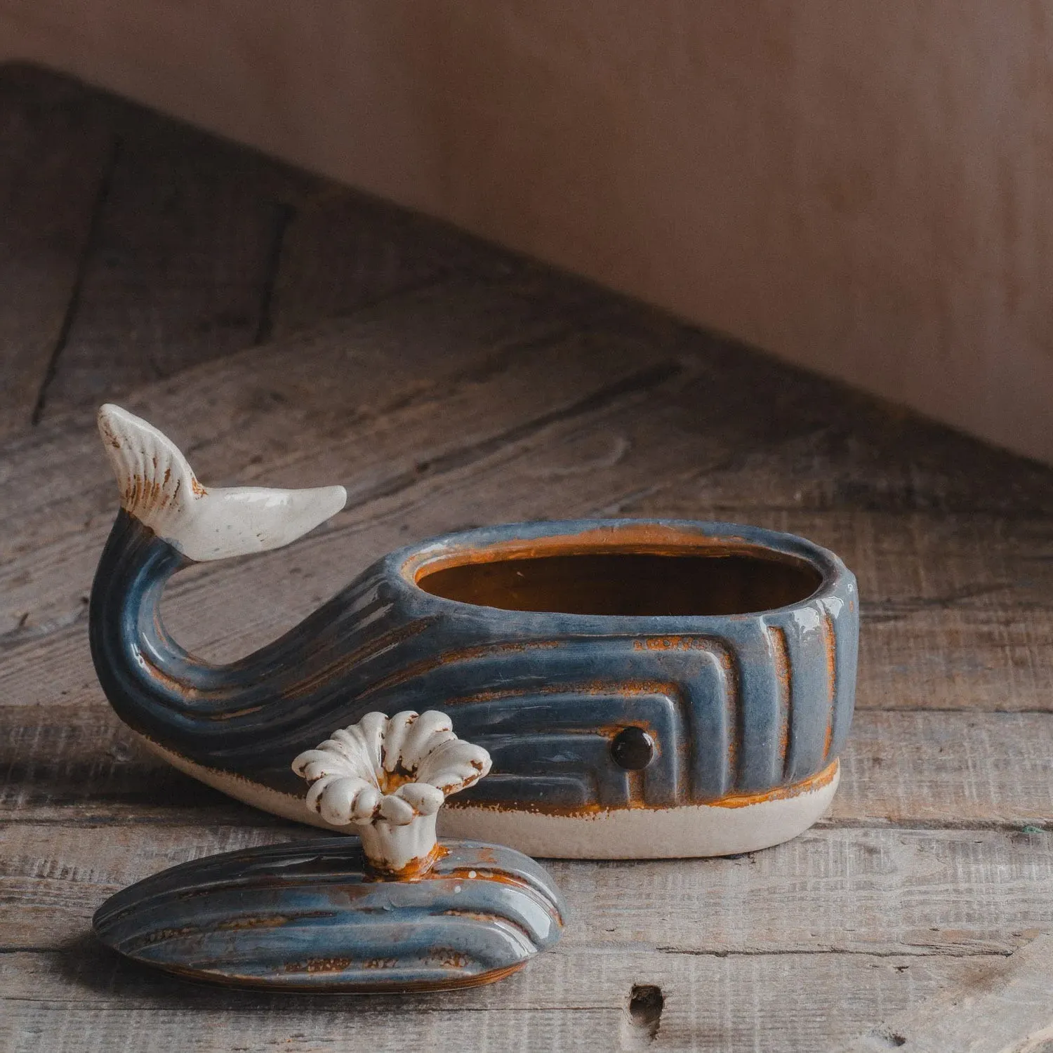 Ceramic Whale Storage Jar
