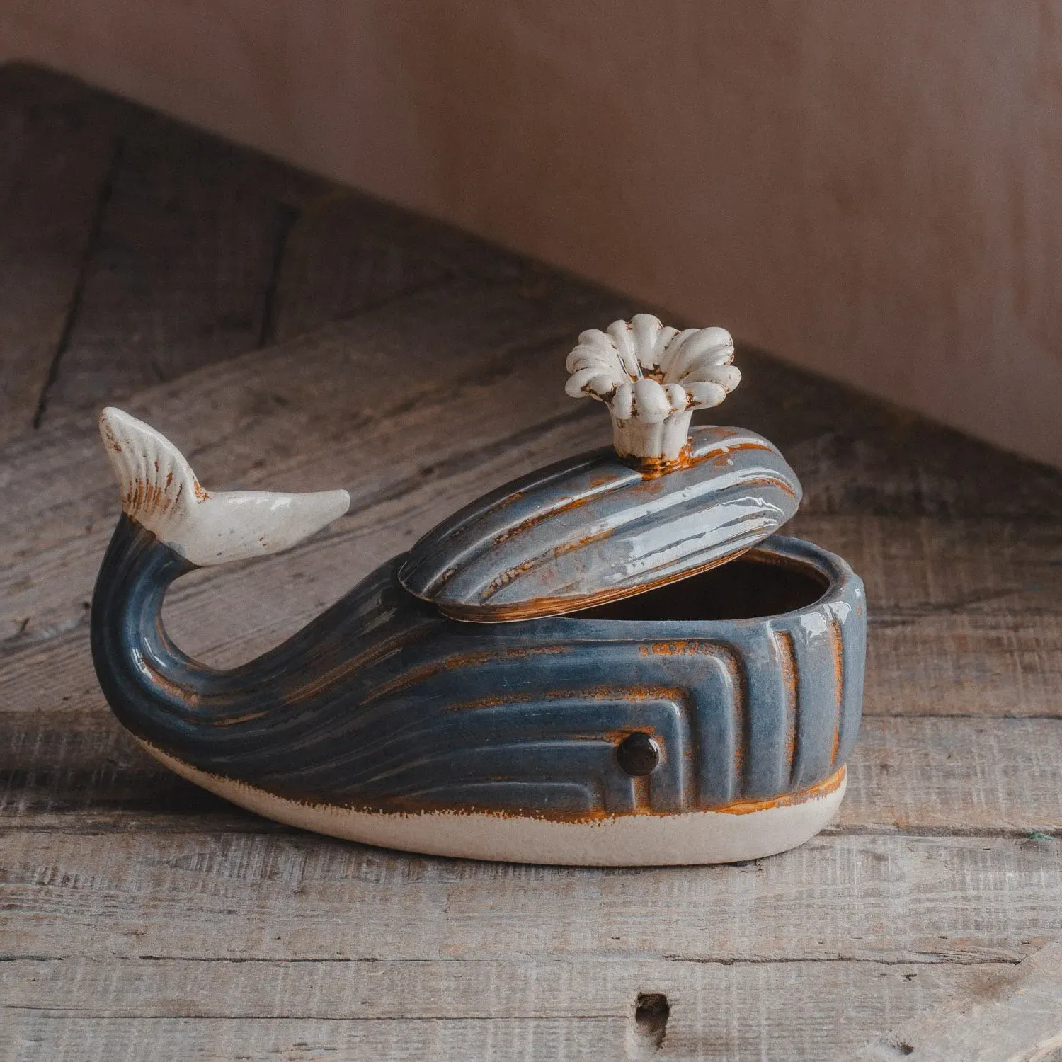 Ceramic Whale Storage Jar