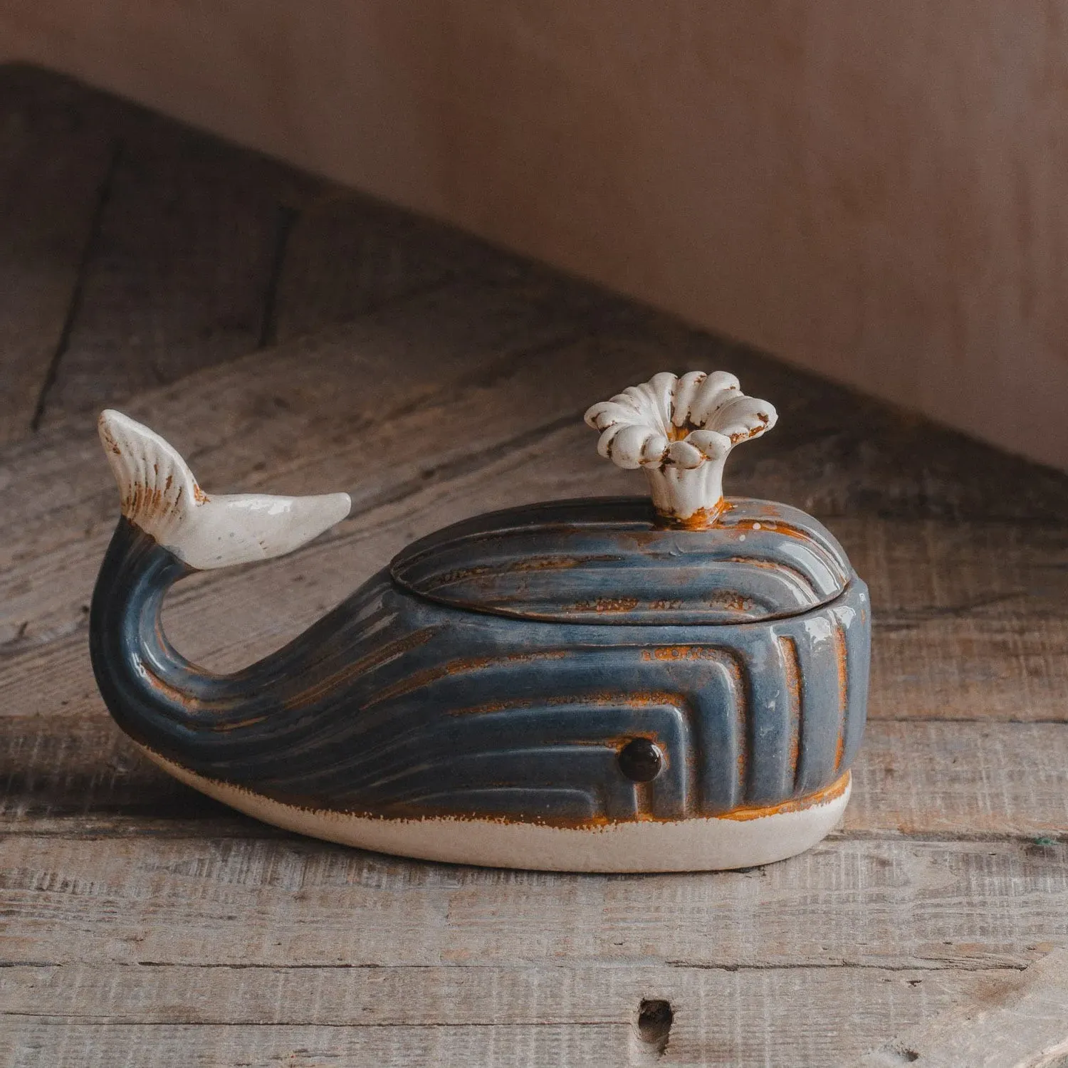 Ceramic Whale Storage Jar image
