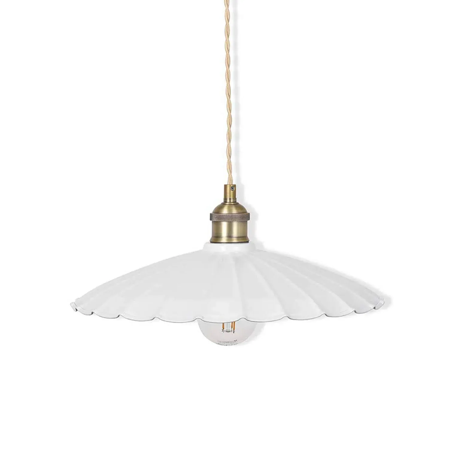 Chalk Large Pendant Light - White, Metal