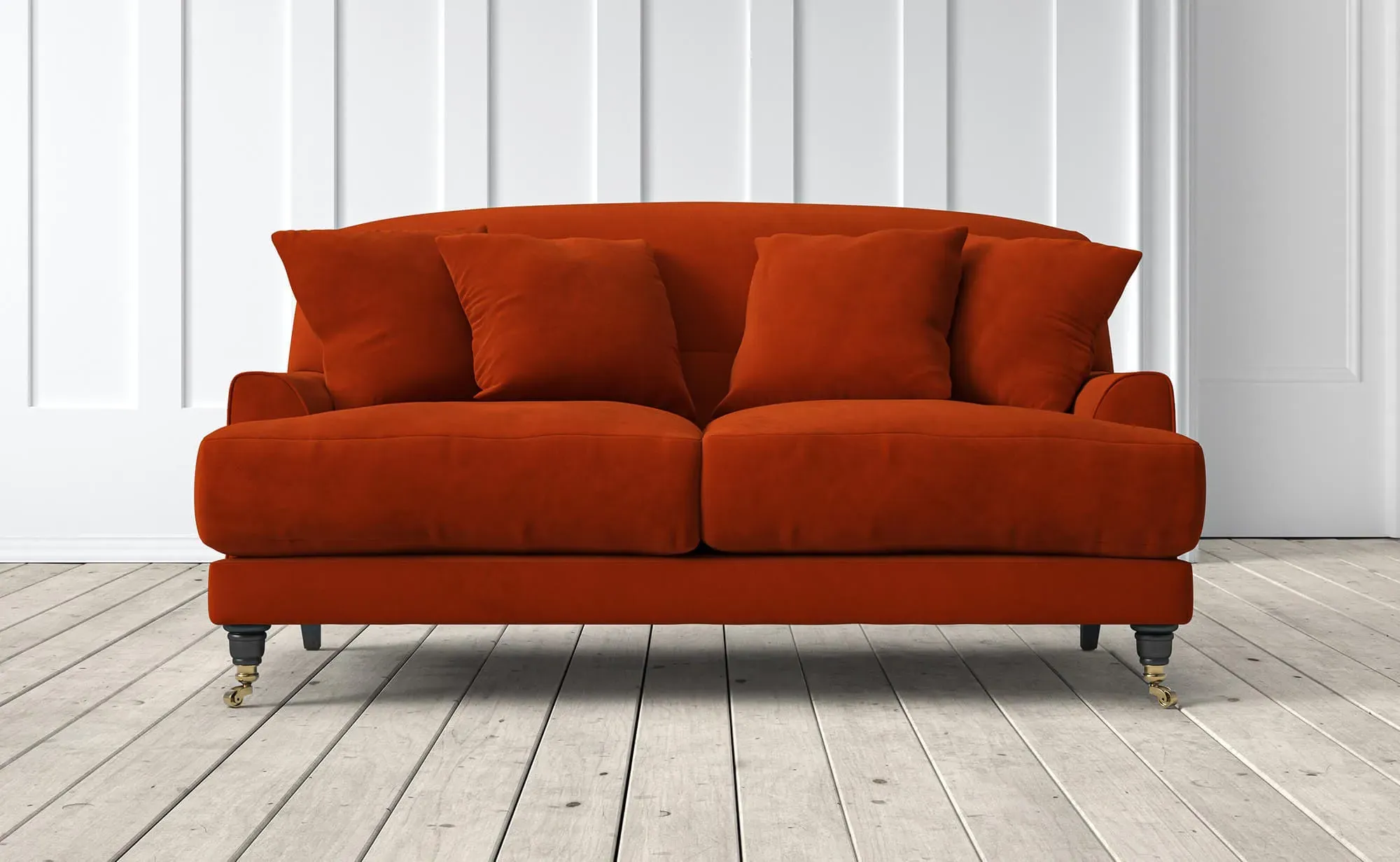 Chalmers 2-Seater Sofa - Carnelian, Velvet