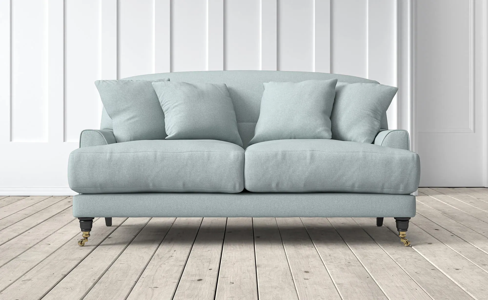 Chalmers 2-Seater Sofa - Pewter, Linen