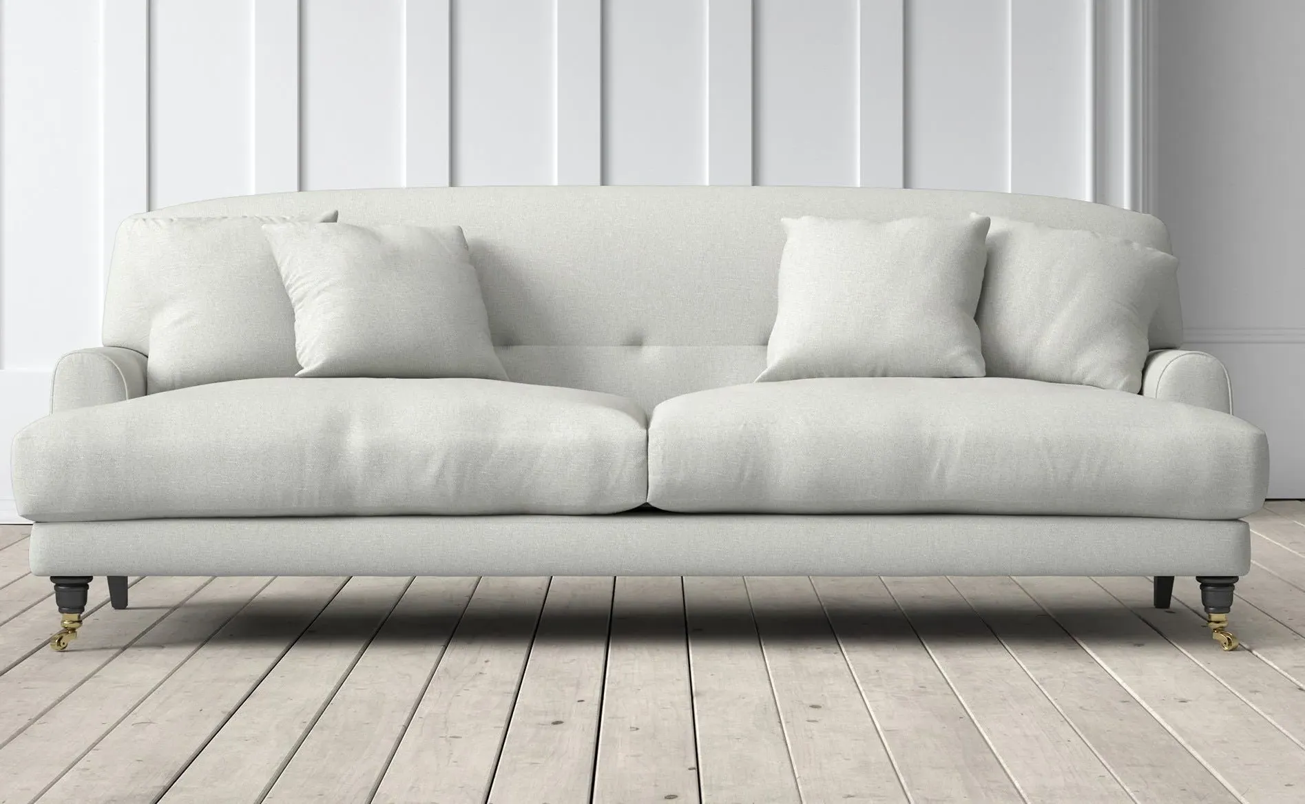 Chalmers 3-Seater Sofa - Mink, Italian Linen