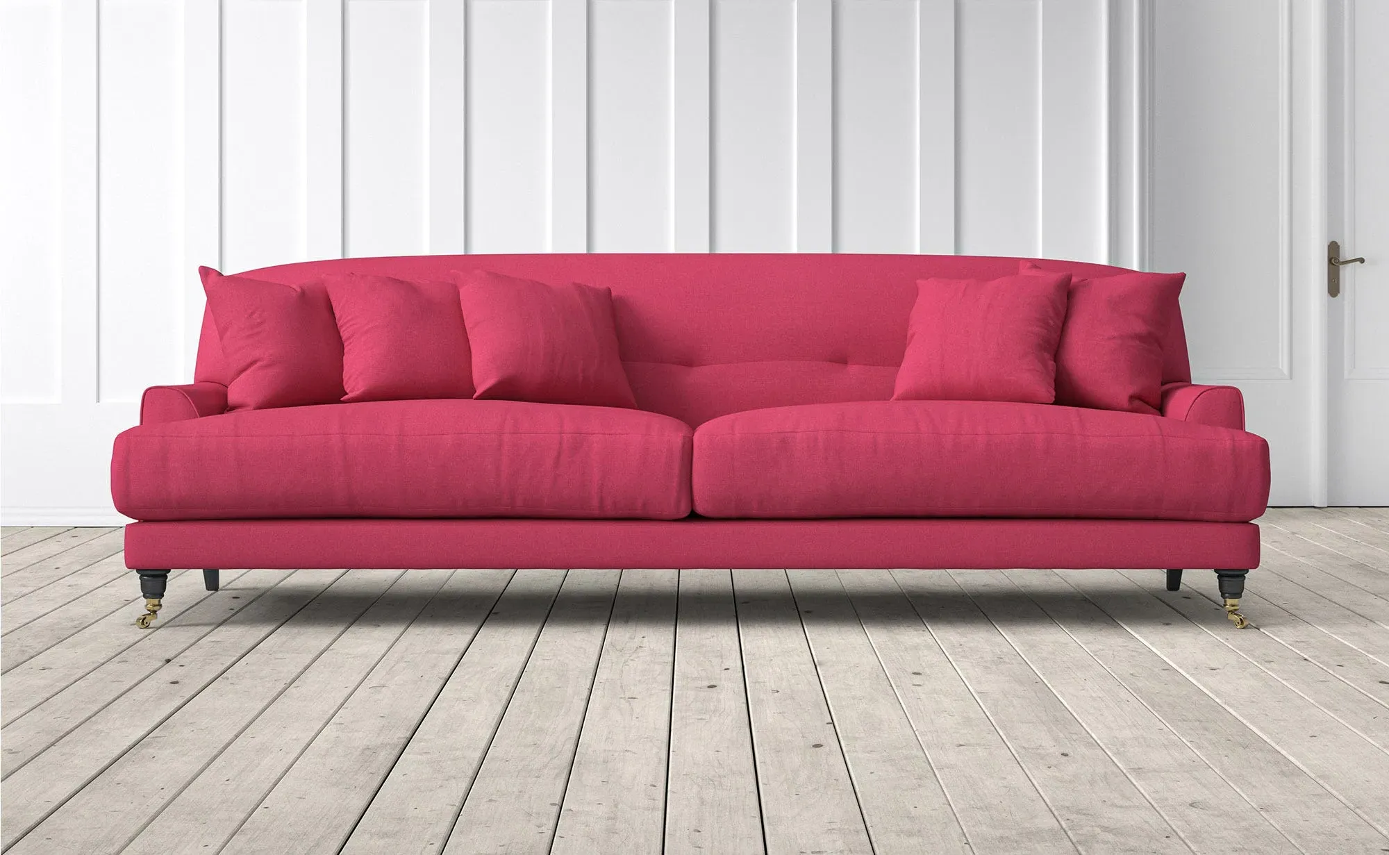 Chalmers 4-Seater Sofa - Teaberry, Linara