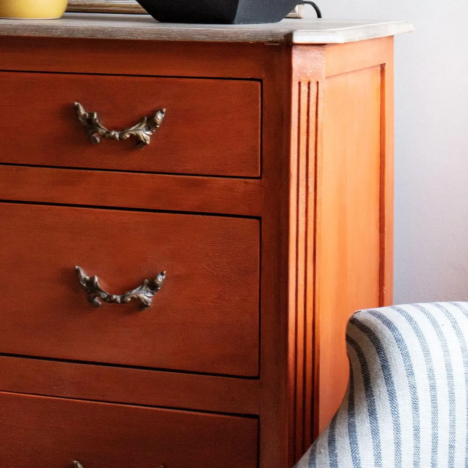 Chantilly Large Chest of Drawers - Coral, Mango Wood